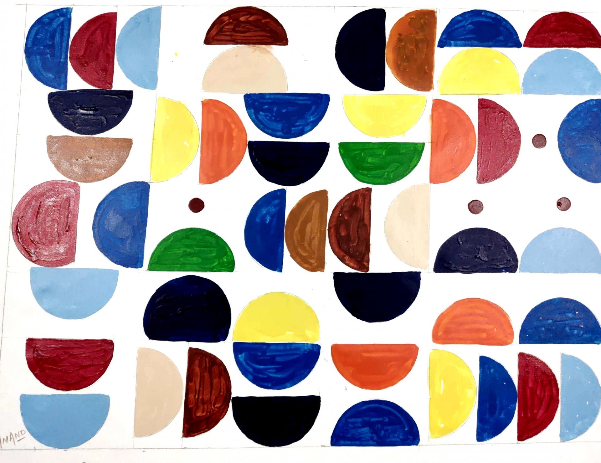 COMPOSITION Painting by ANAND MANCHIRAJU - Jose Art Gallery