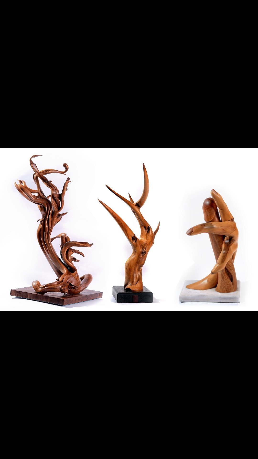 Composition of three figures Sculpture - Menan Menanov
