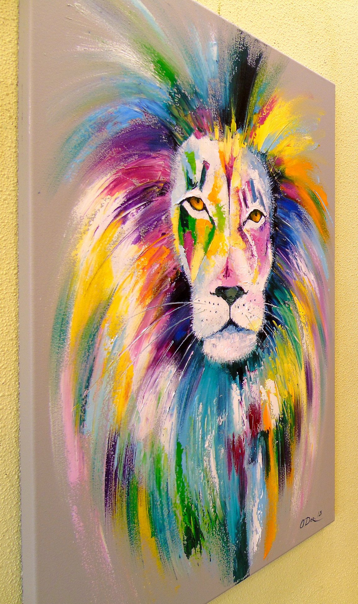 Lion Painting by Olha Darchuk Jose Art Gallery