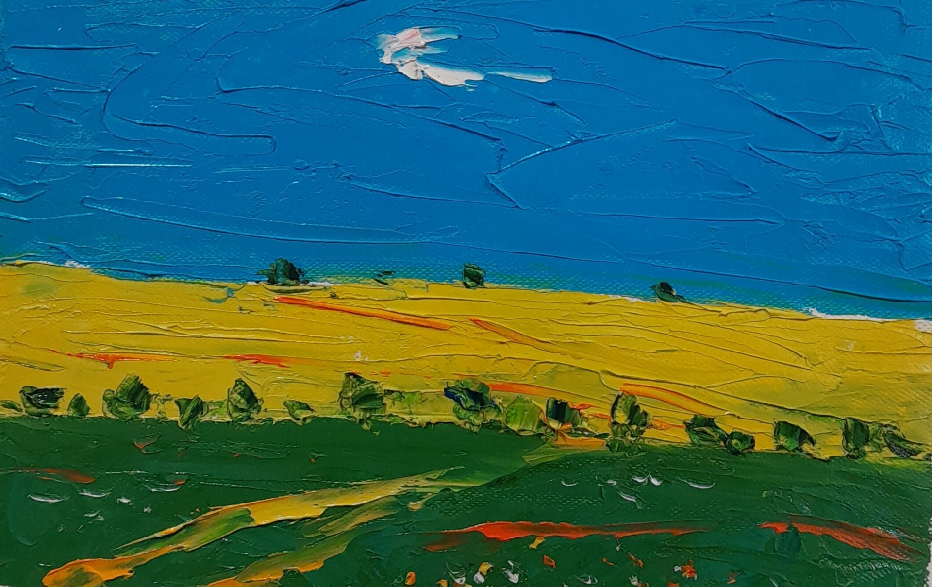 Green Chords Painting By Rafael Djavahyan Jose Art Gallery