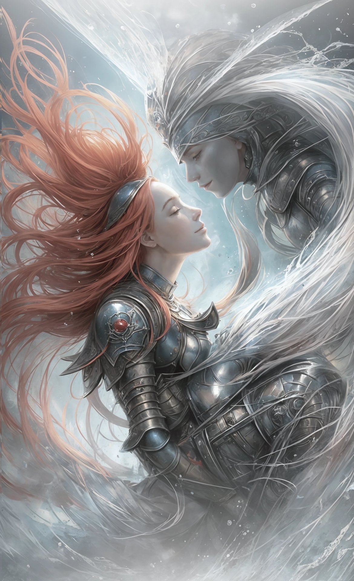Gemini: The Witcher and the Queen Painting by Egor Turovec