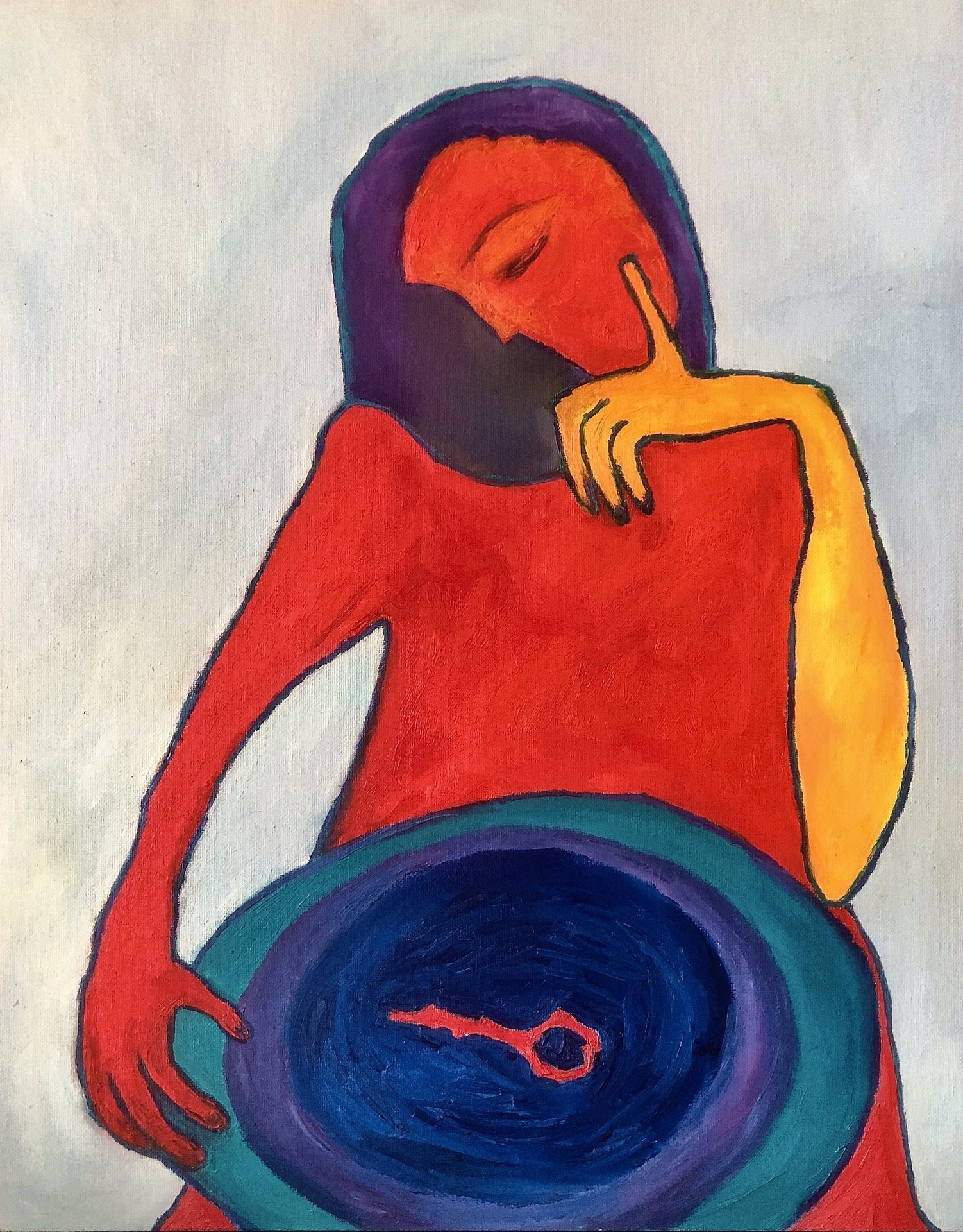 Thinking Spirit Painting By Marina Gorbachova Thinking Spirit Painting By Marina Gorbachova