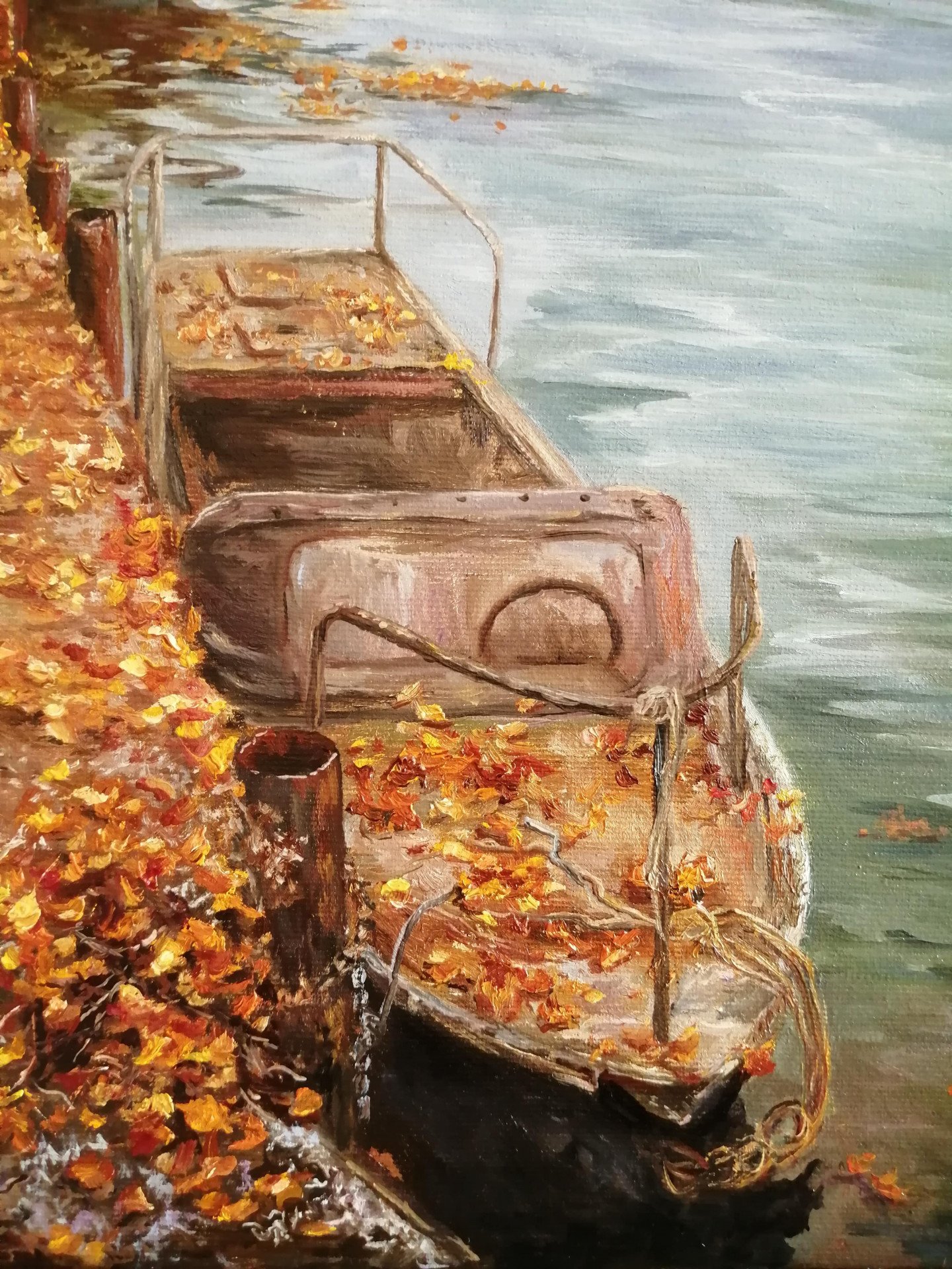 Oil painting Autumn - painting