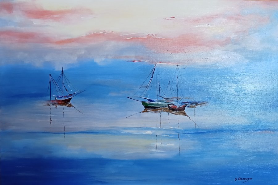 Sea Painting by Arusyak Aznauryan - Jose Art Gallery