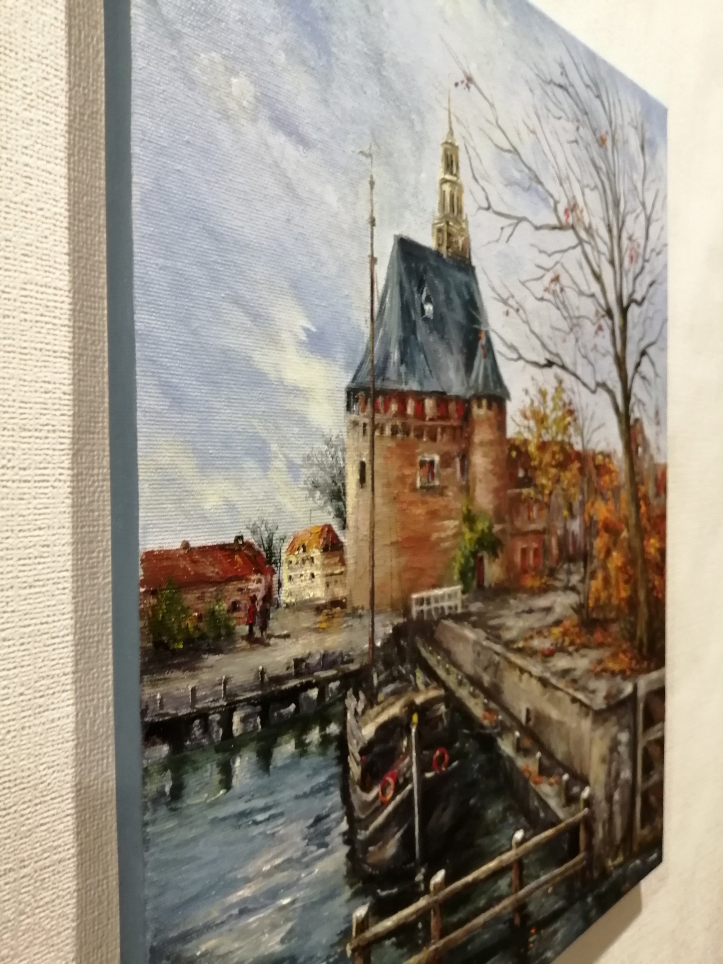Oil painting On the pier - order