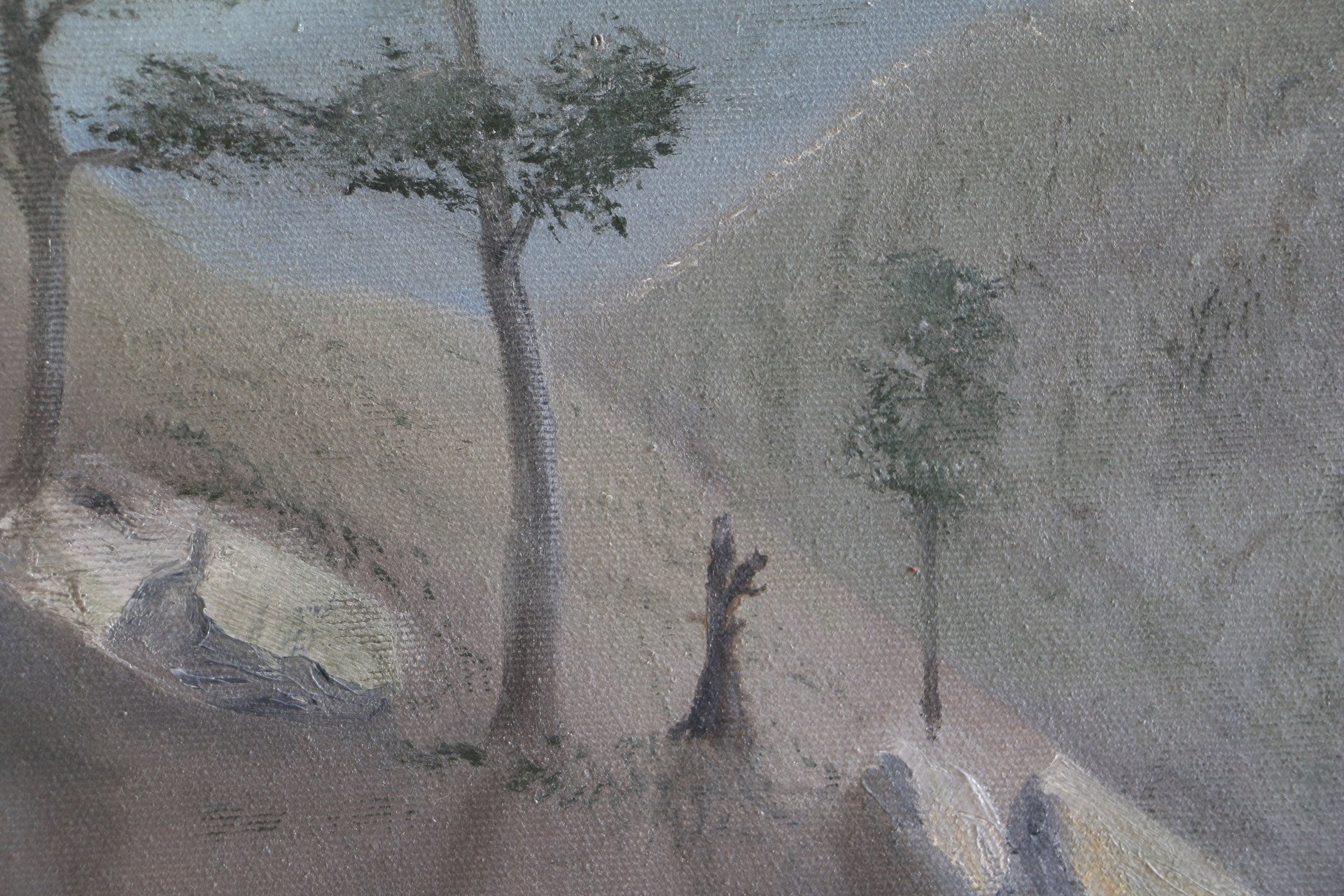 Someone prayed for him - painting