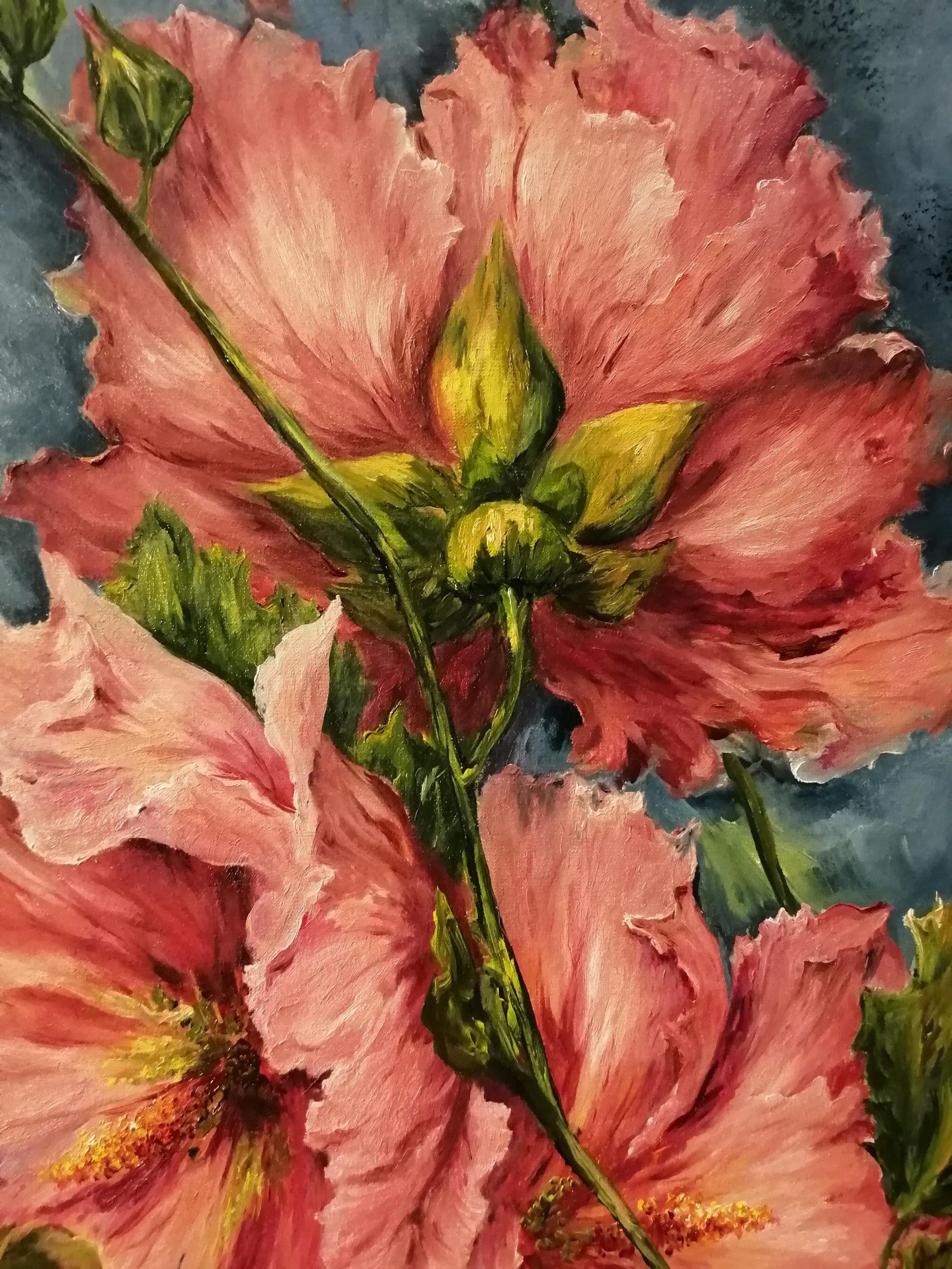 Oil painting Mallow 60x50 cm - painting