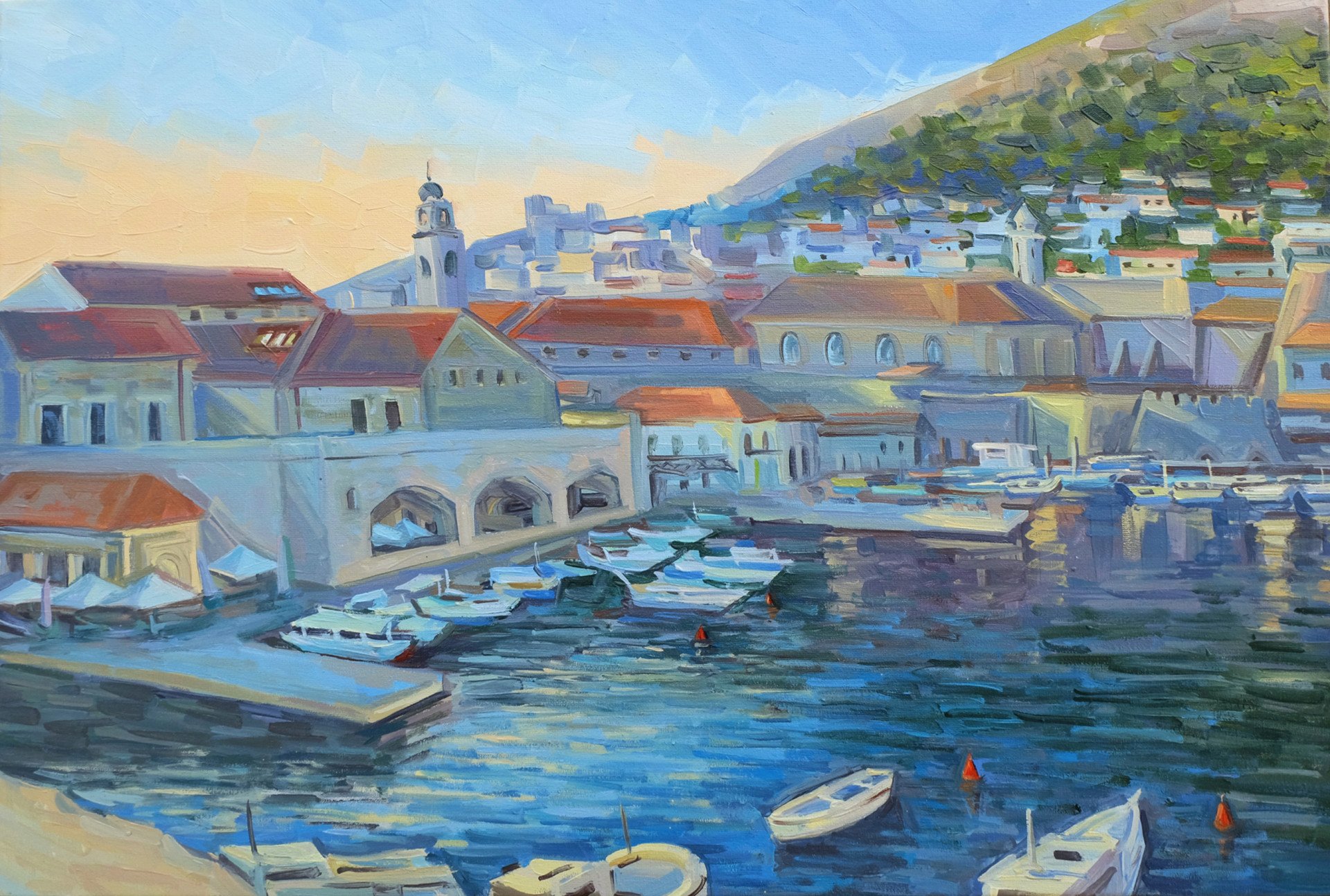 Картина «Світанок на острові Хвар», Артем Денисенко