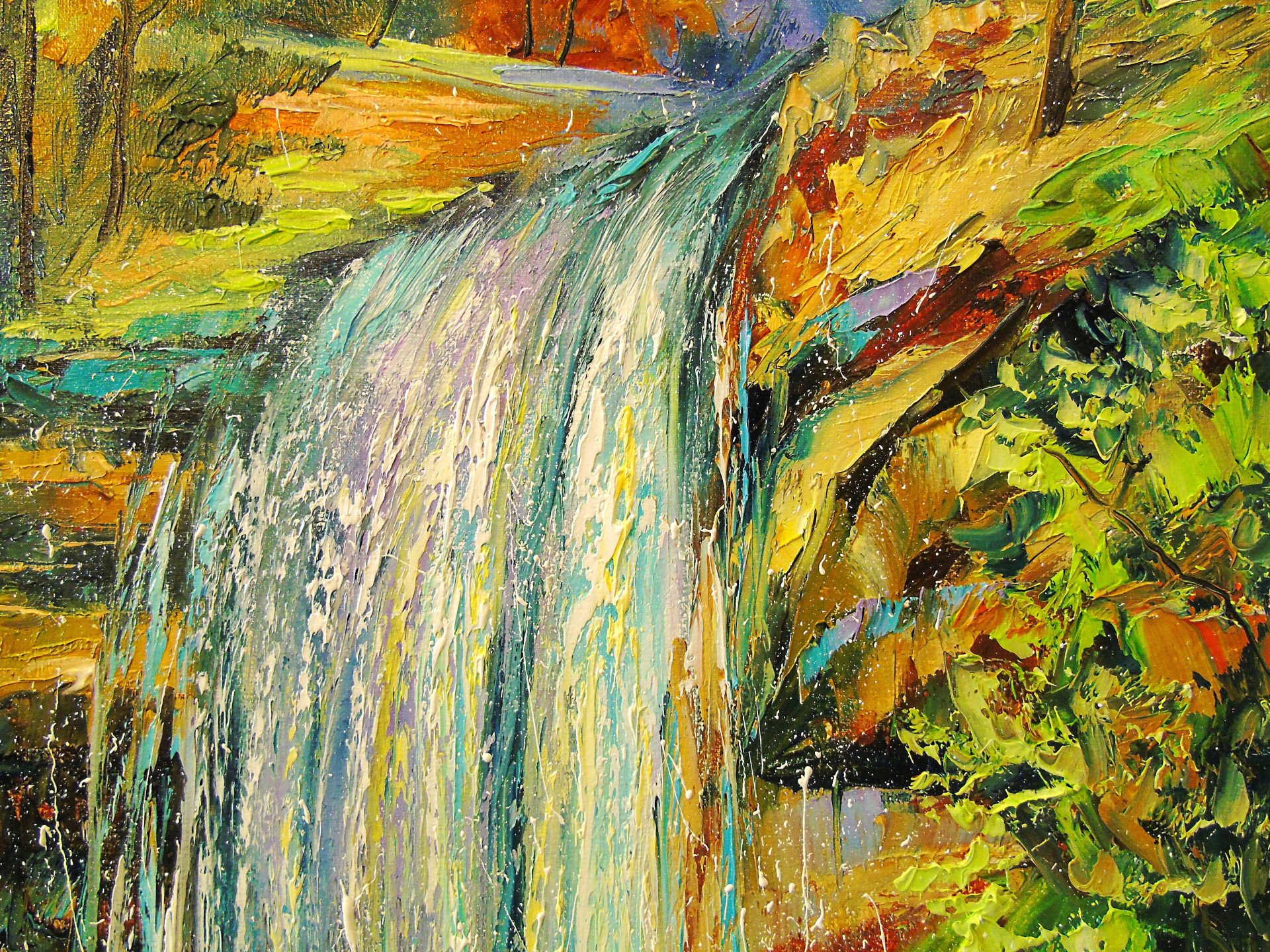 Waterfall in the forest - buy