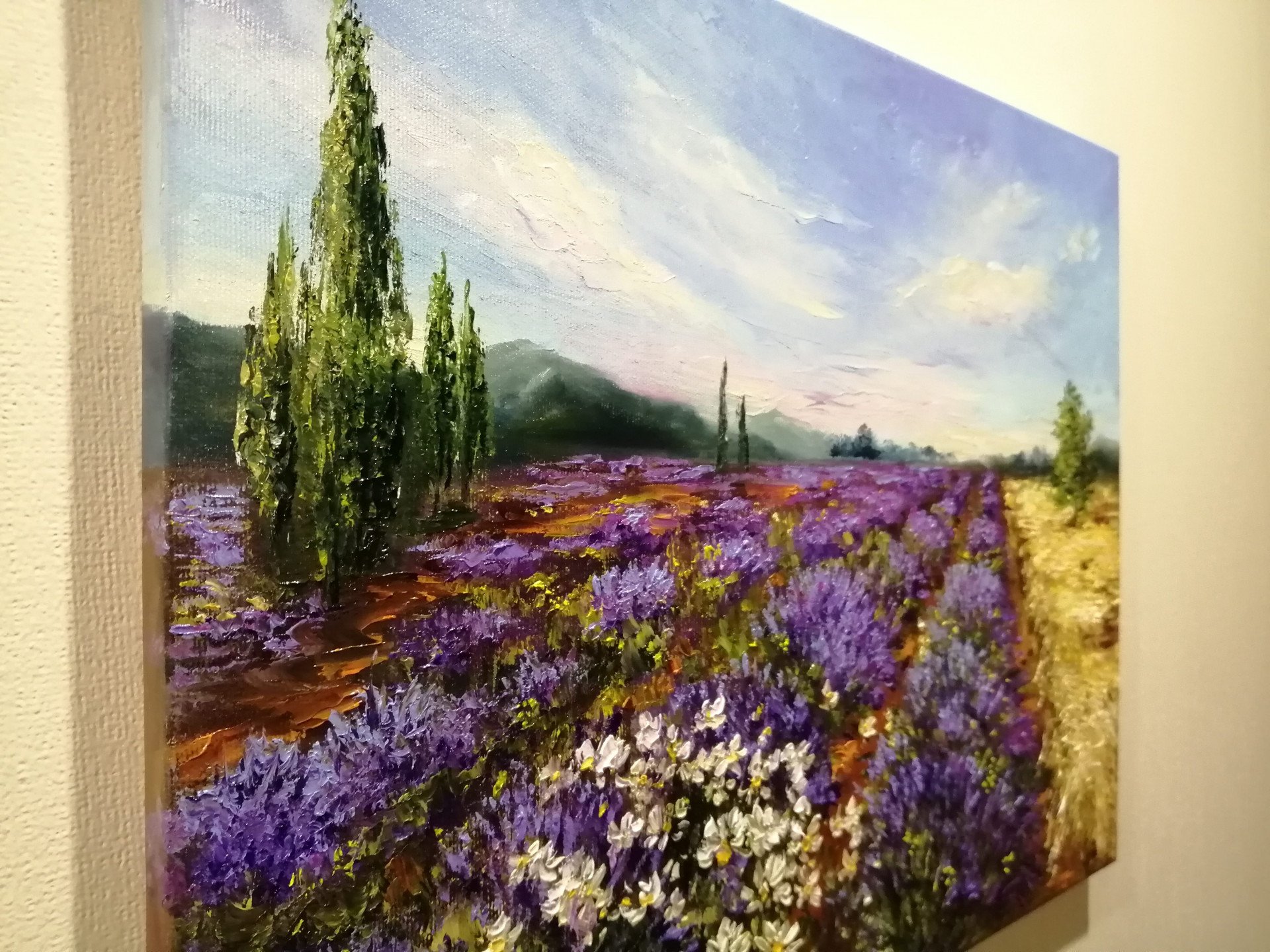 Oil painting Lavender Field - painting
