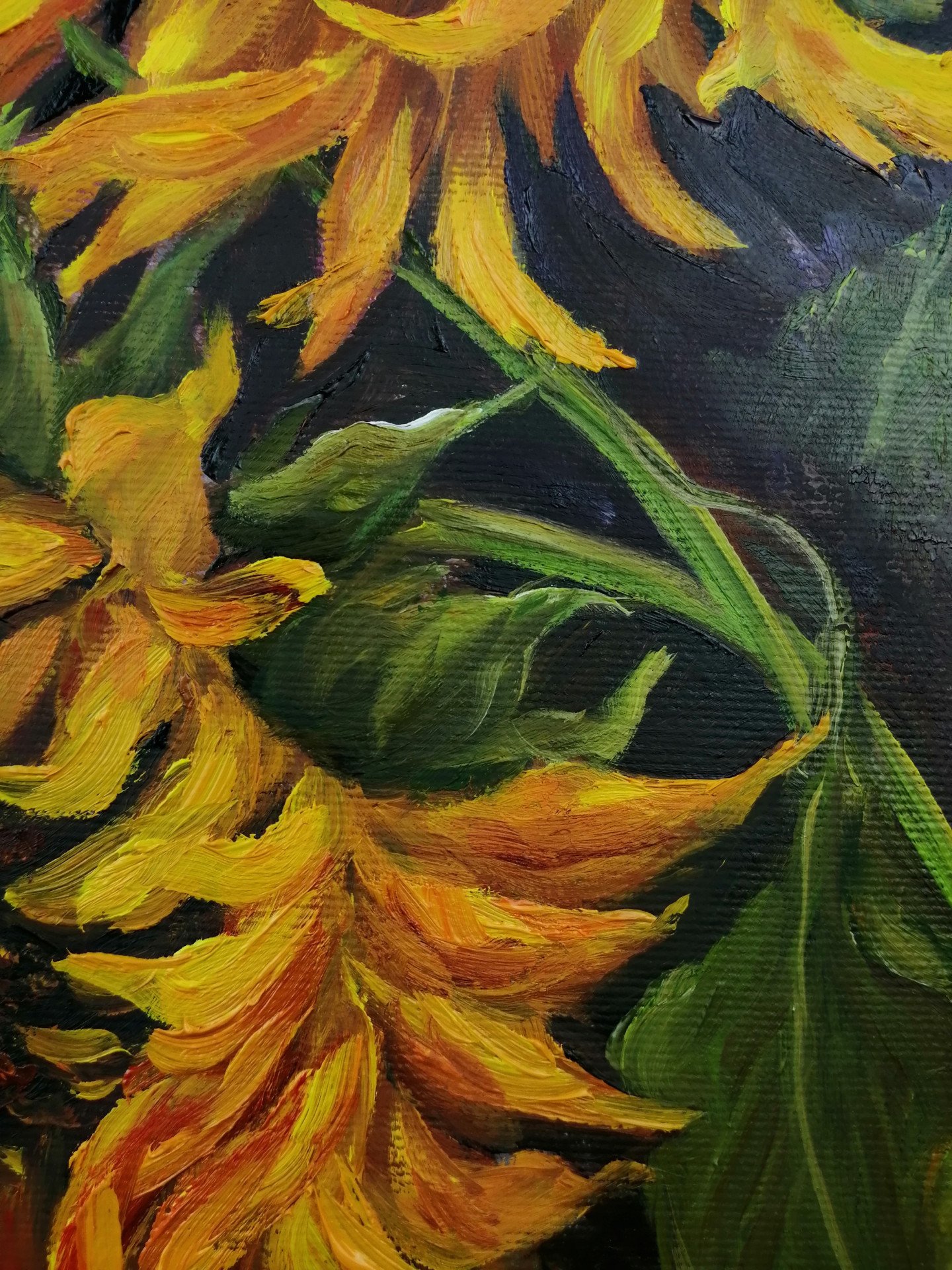 Oil painting Sunflowers - painting