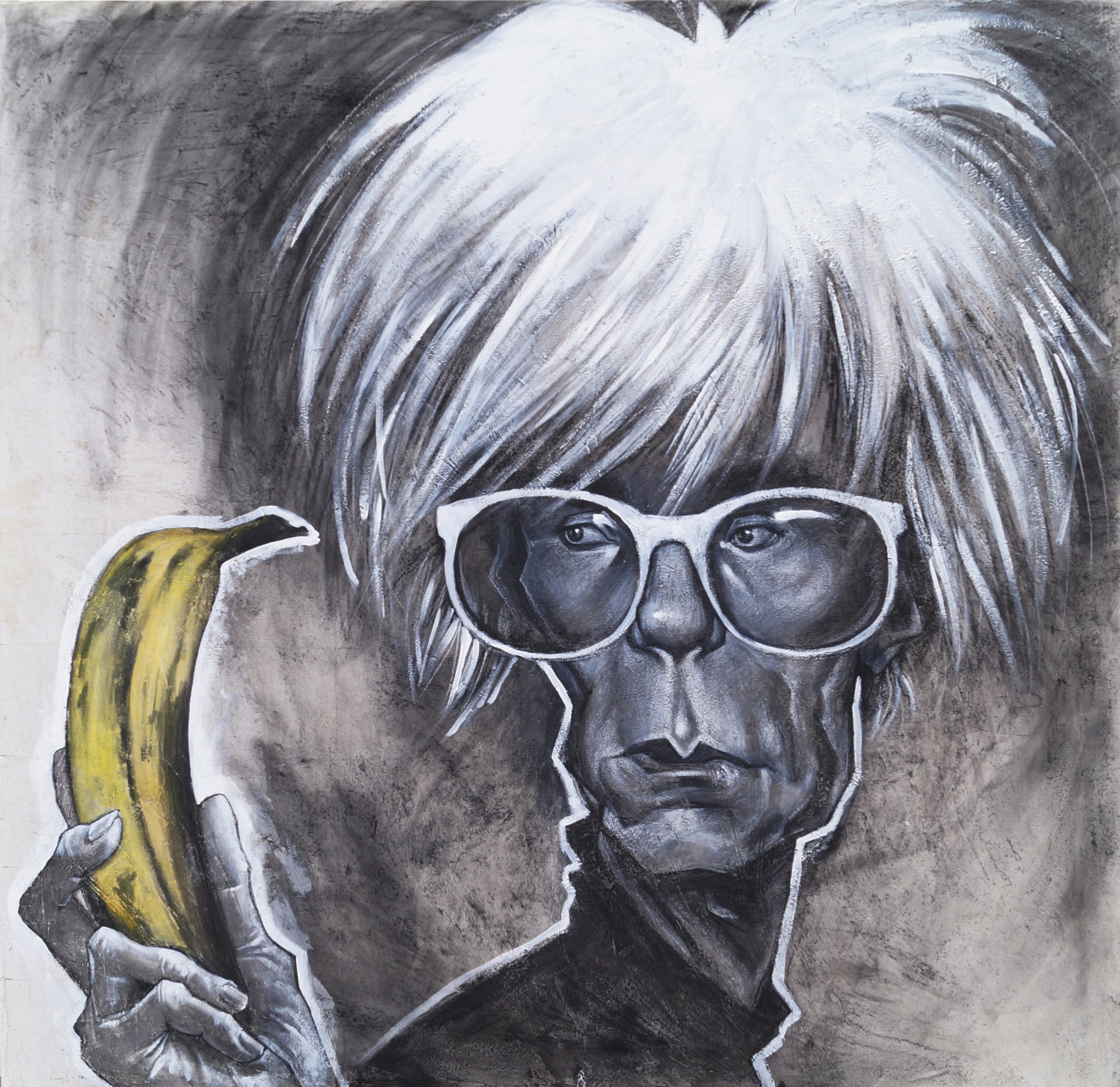 Andy Warhol Painting by Oddonkey - Jose Art Gallery
