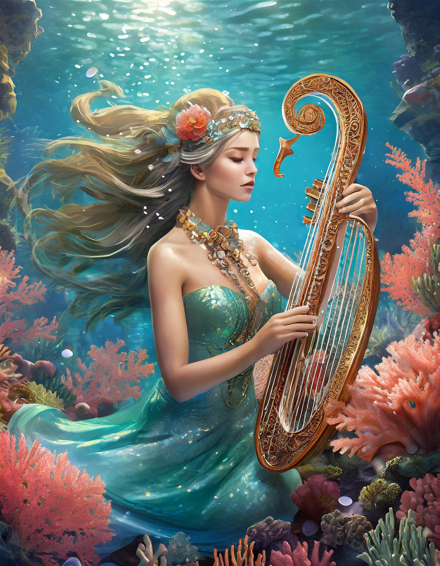 Melodía de lo profundo Pintura de Praphul Garg