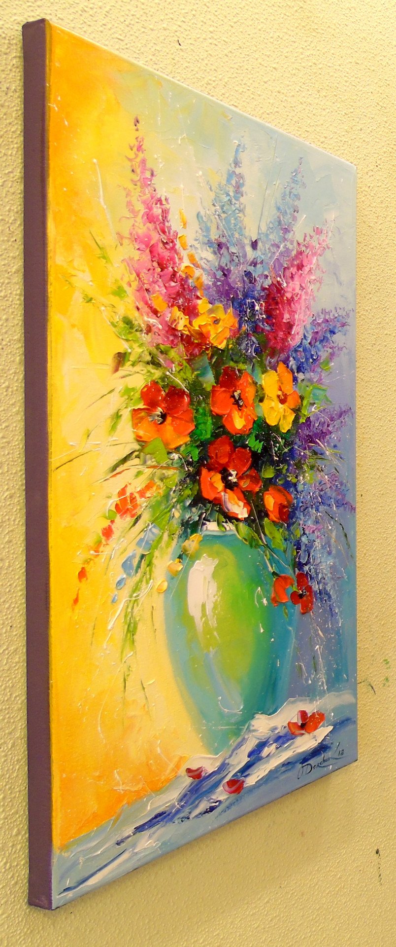 A bouquet of bright colors - painting