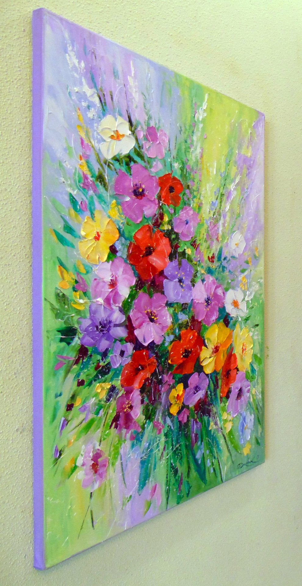 Bright flowers - painting