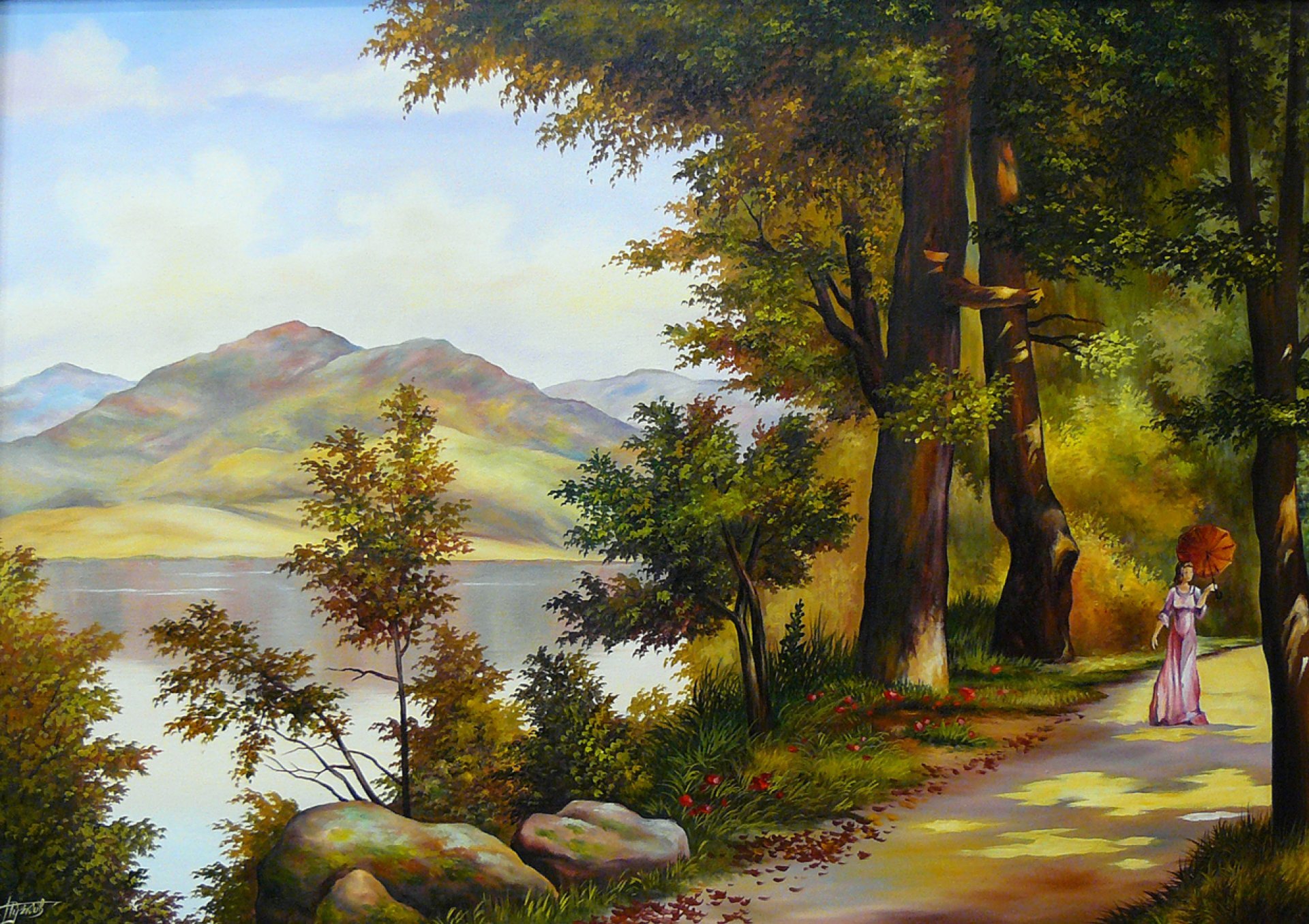 Walk in the Park: Touch of Nature Painting by Denis Puchkov