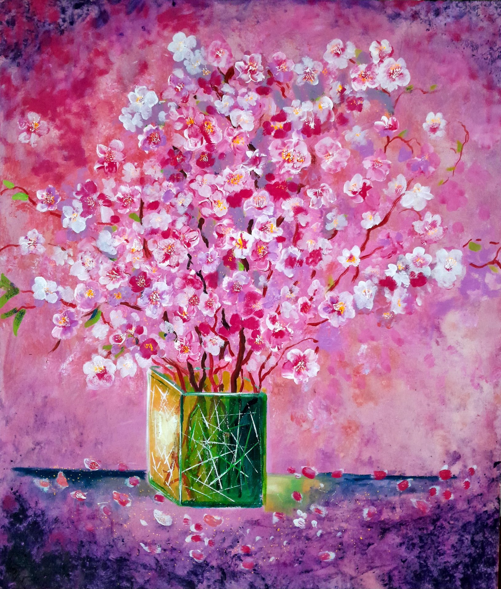 Pintura «Pintando O perfume da primavera», Anton Zapotochny(Dovzhenko)