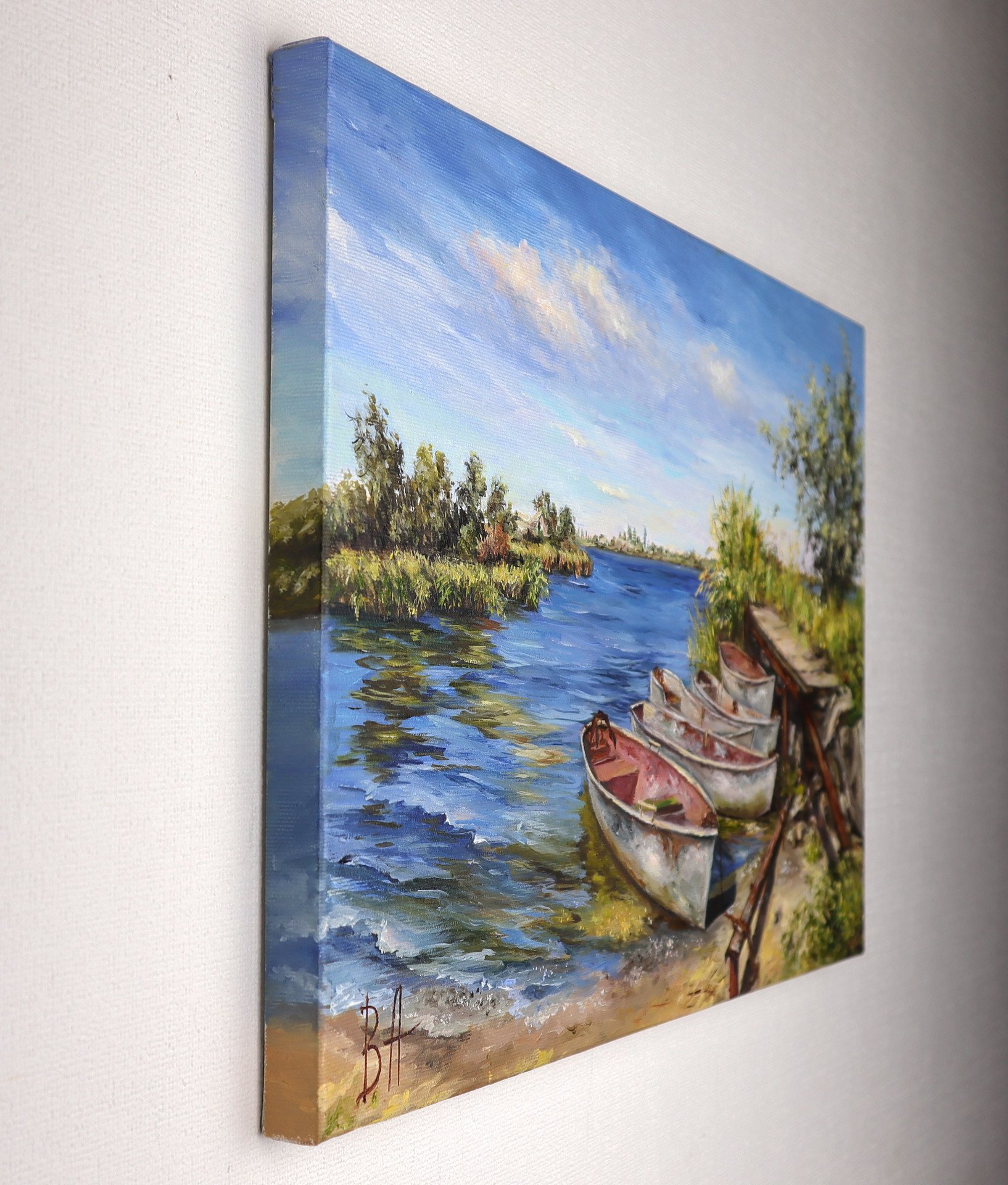 Painting Fishing boats - painting