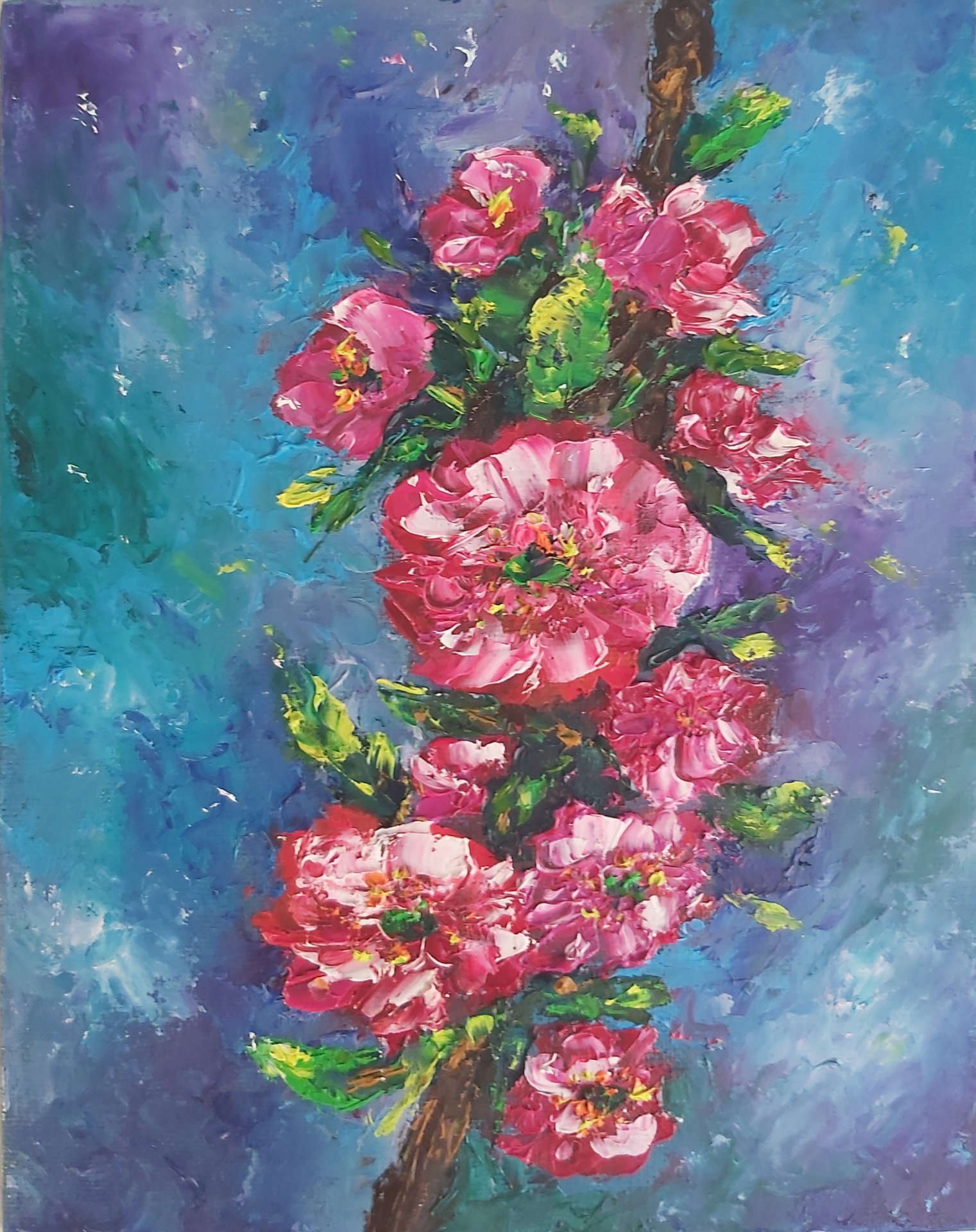 Cherry Blossoms: The Scent of Japan Painting by Tatiana Krilova
