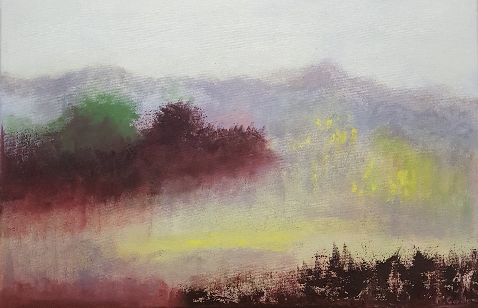 Autumn Mood: Textures and Tones Painting by Mercedes Gordo