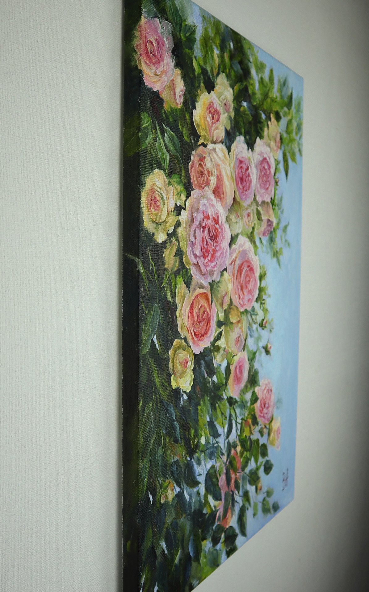 Oil painting Aroma of a rose - painting
