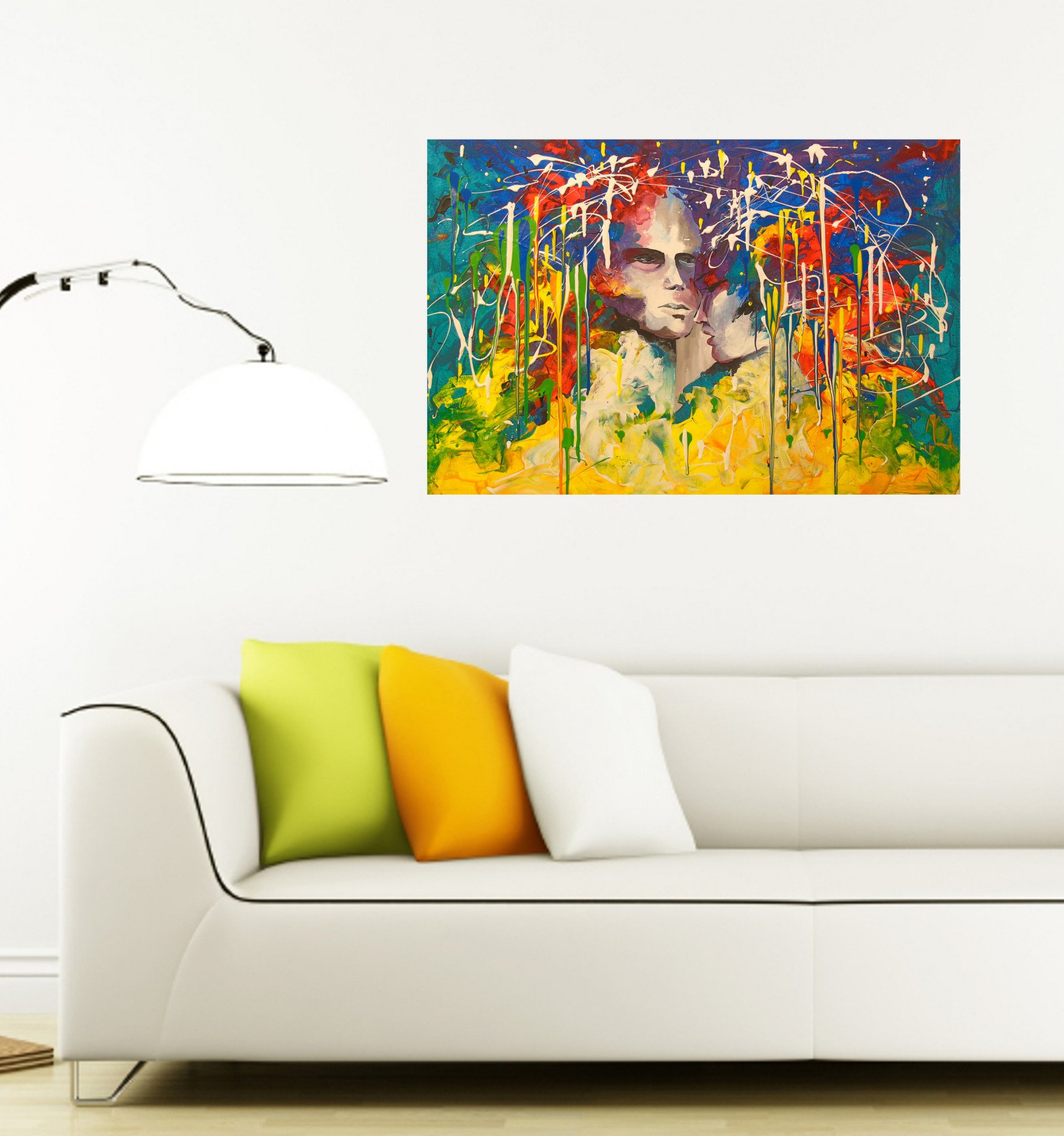 Two worlds - painting