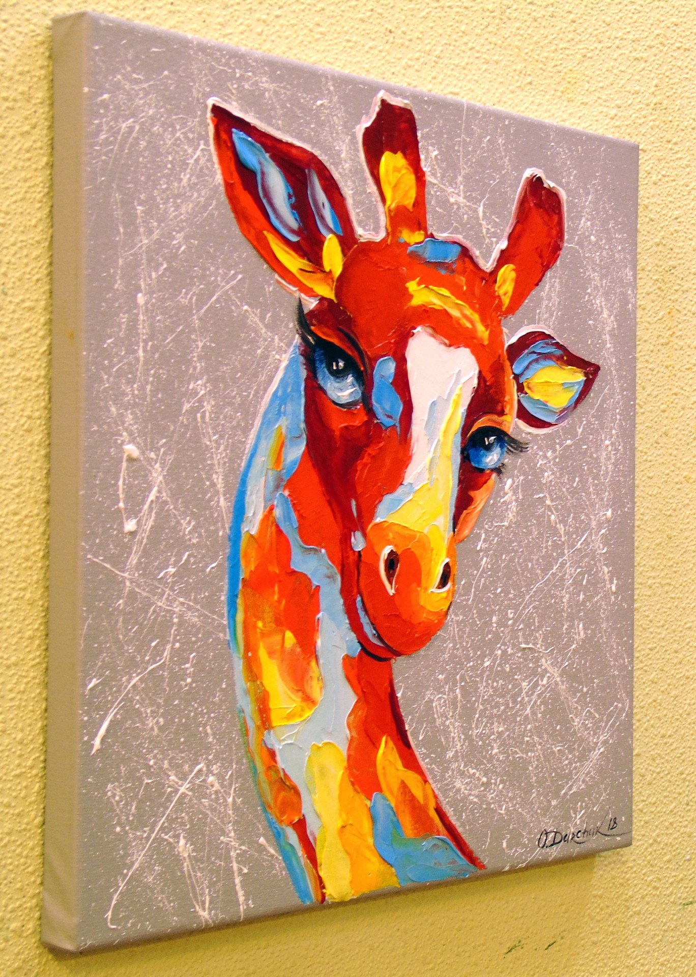 Giraffe Painting by Olha Darchuk Jose Art Gallery