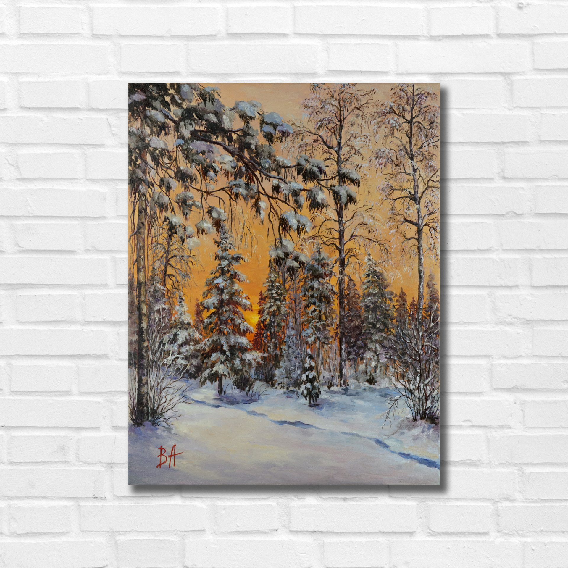 At the edge of the forest - painting