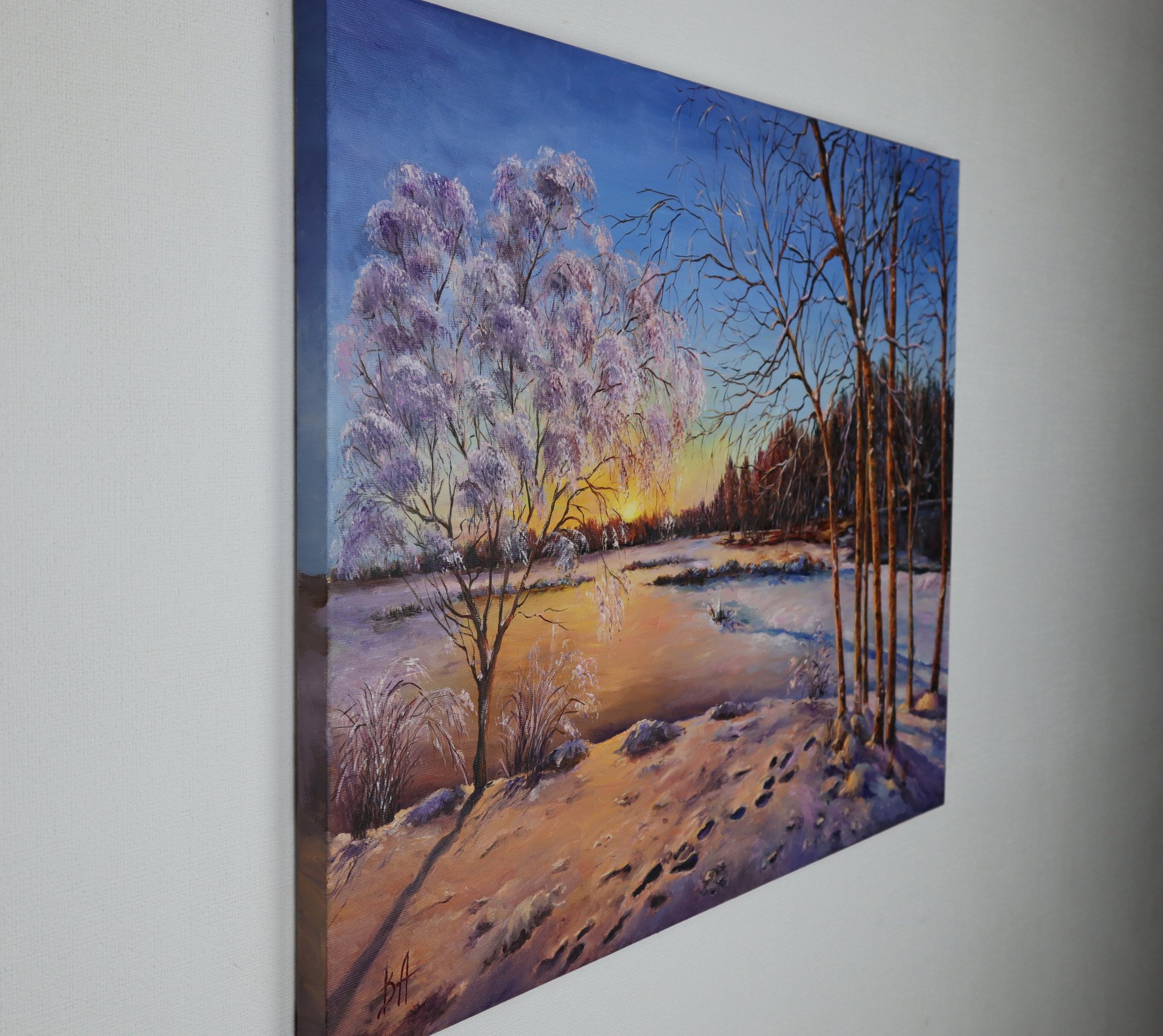 Winter morning - painting