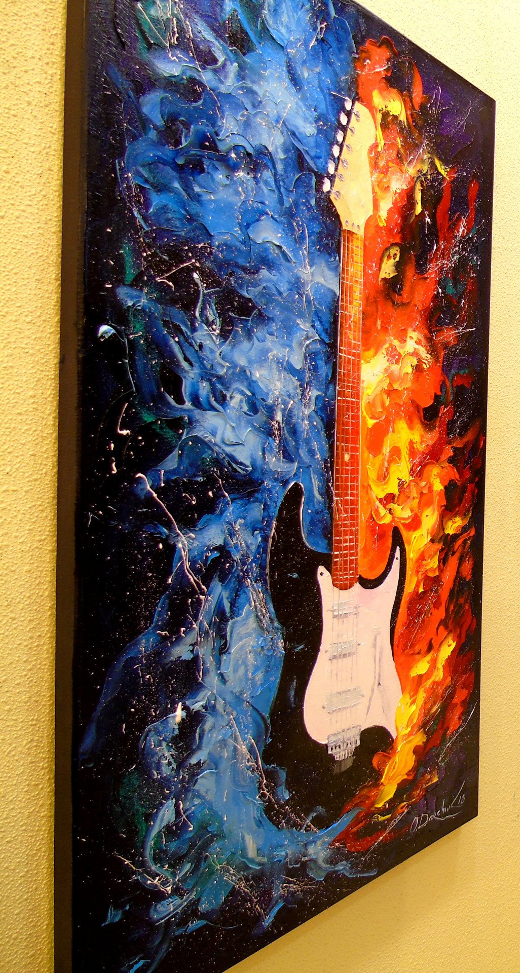 The sound of the guitar - painting