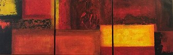 Painting "Deep Red" | Artist Alessandra Viola | Jose Art Gallery