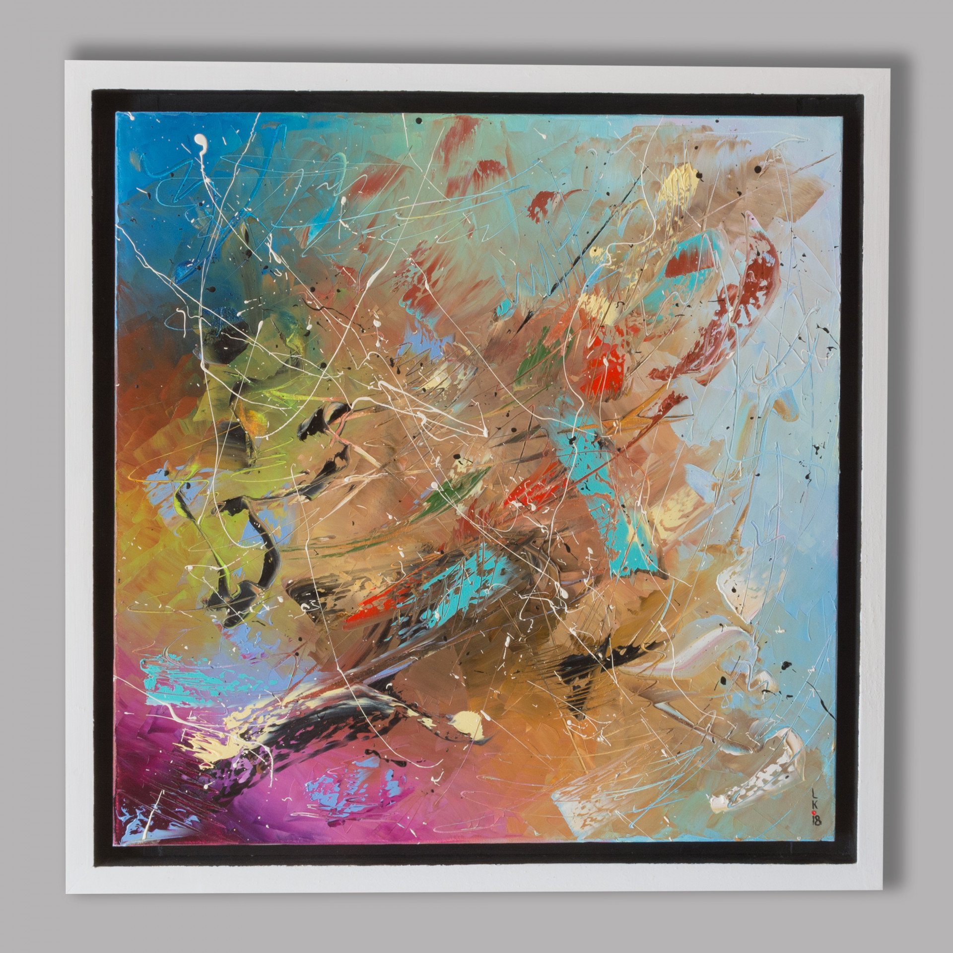 SUMMER WIND(FRAMED 22 Х 22) - painting