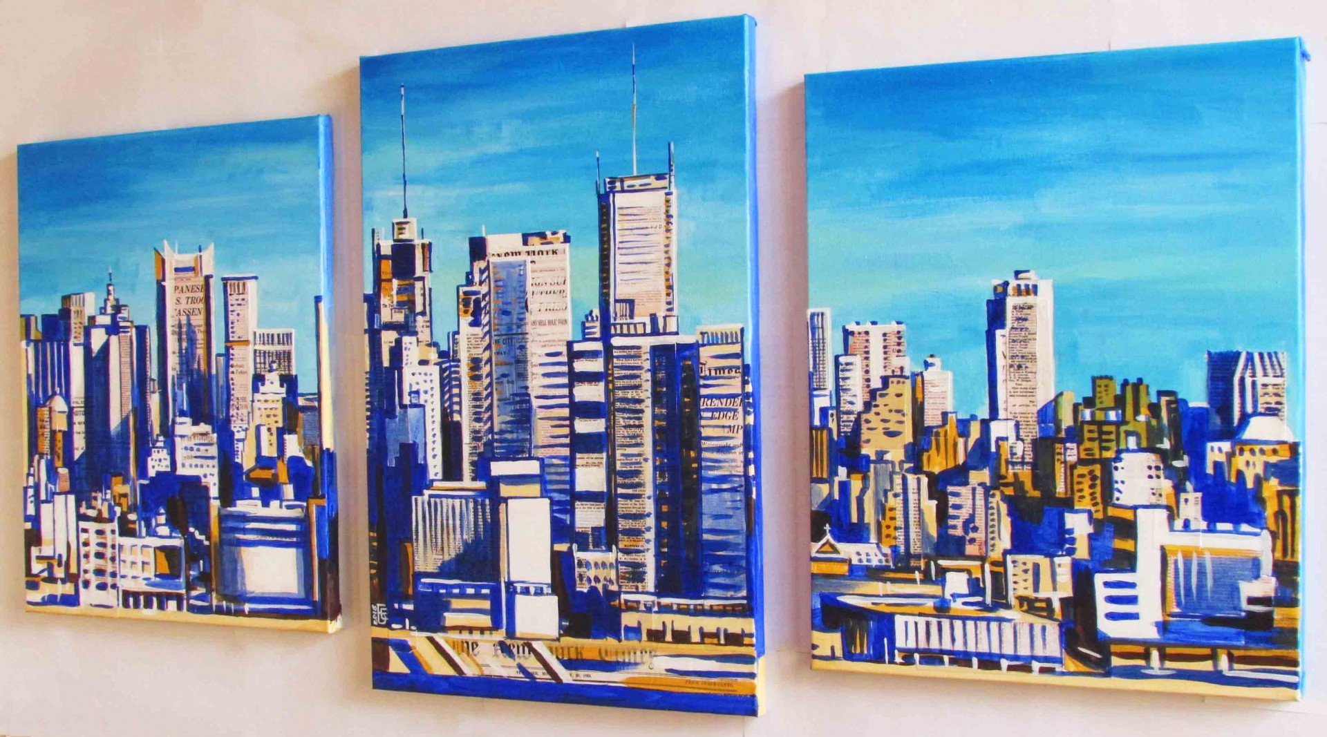 New York, New York...(modular) - painting