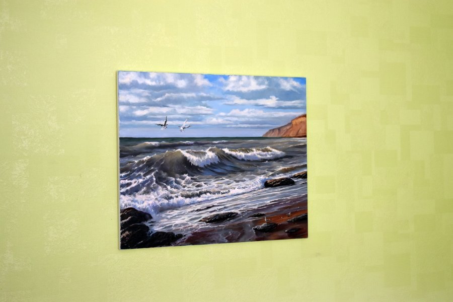 Pintura «O mar vivo», Serghei Ghetiu - Jose Art Gallery