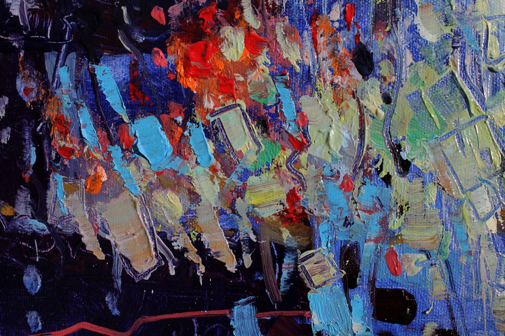 Night walk - painting