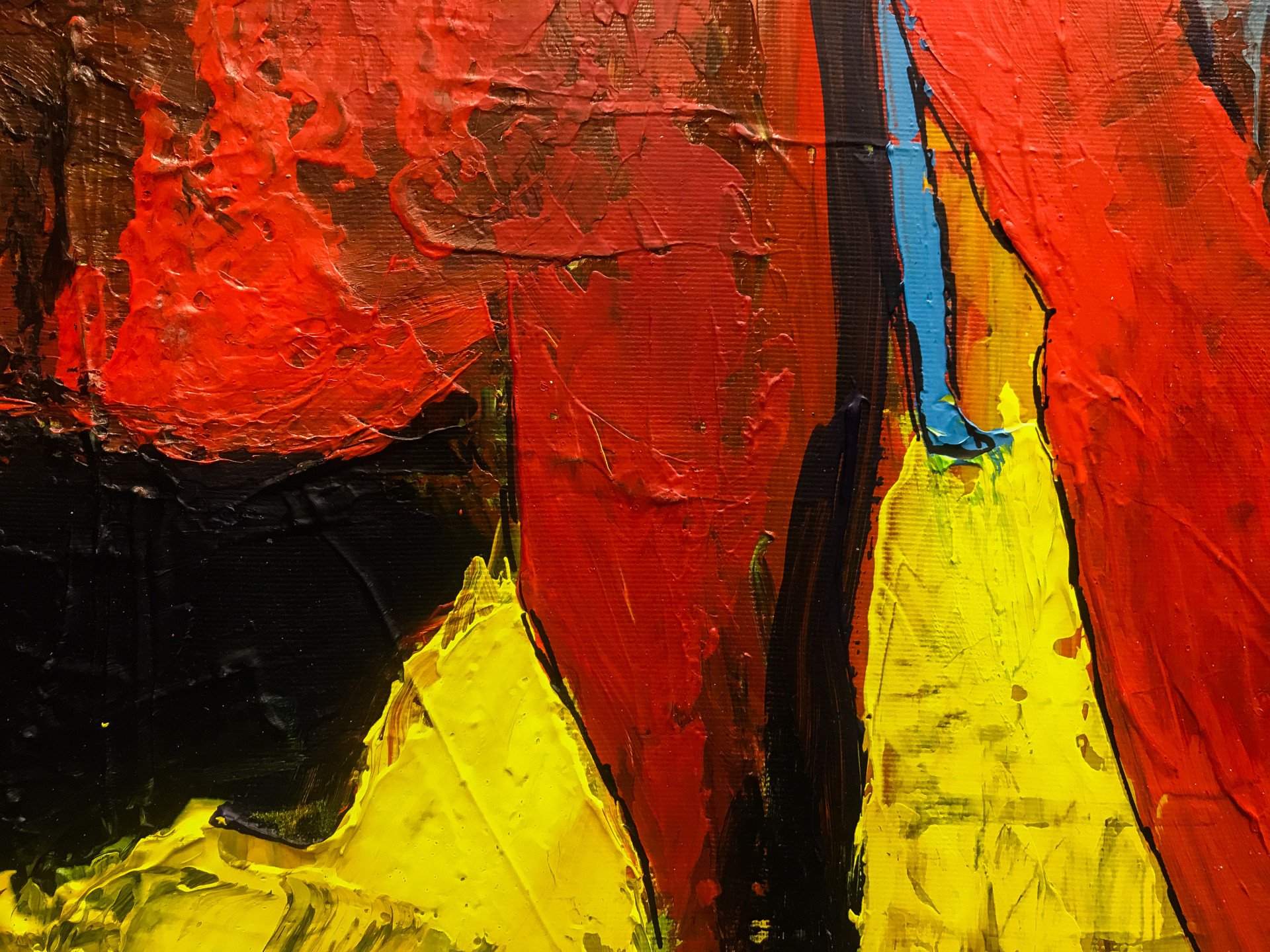 From behind the scenes. - painting