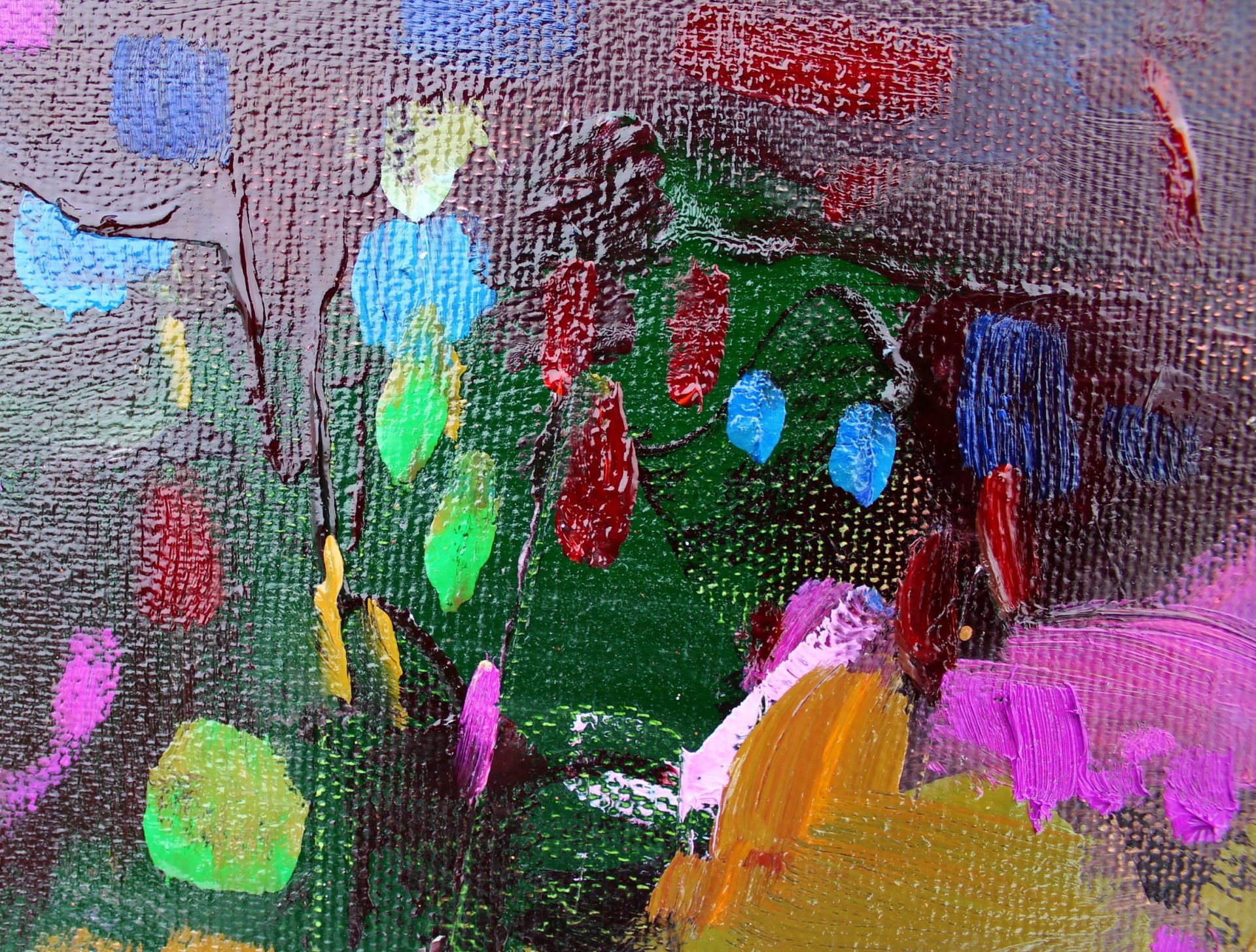 Spring flood - painting