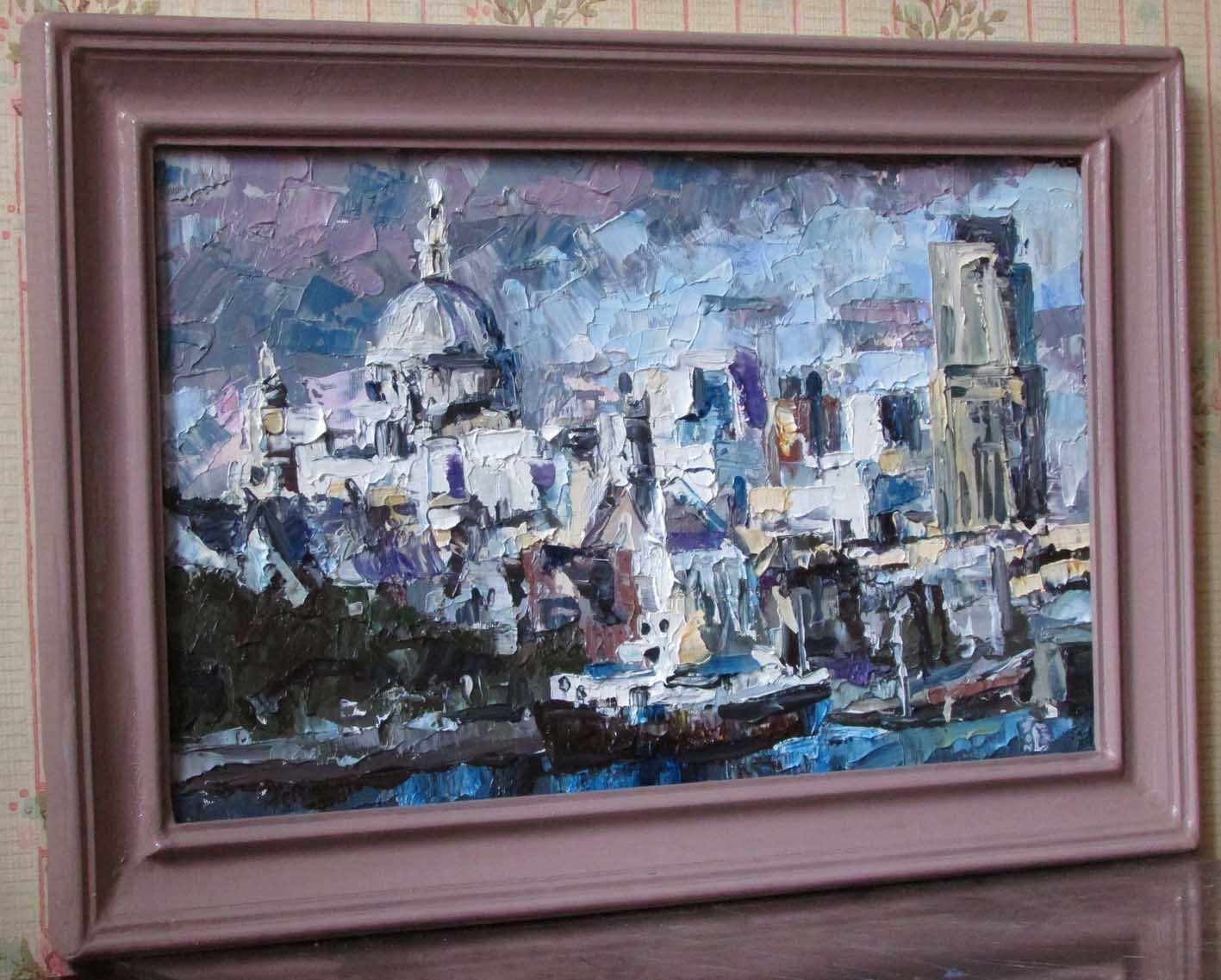 London (framed) - painting