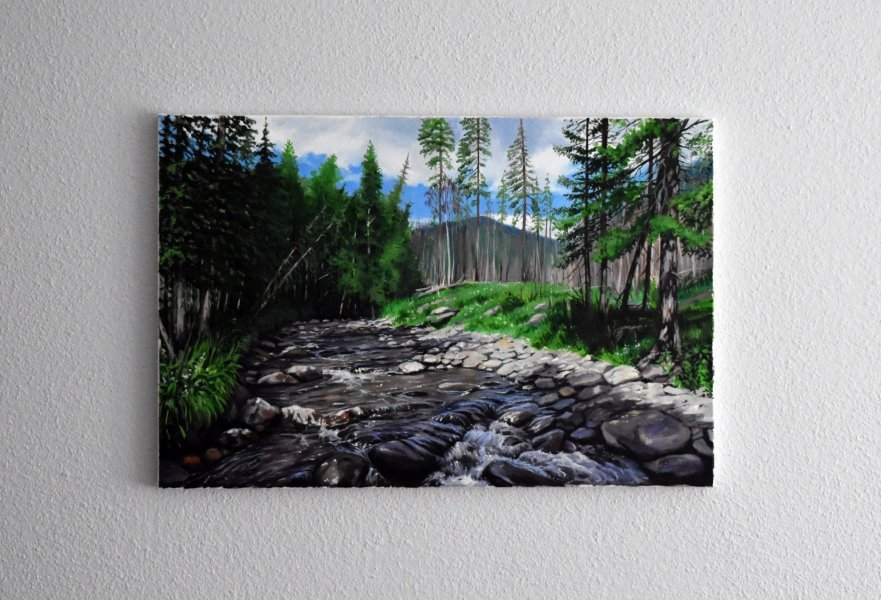 Summer in the mountains Painting by Serghei Ghetiu