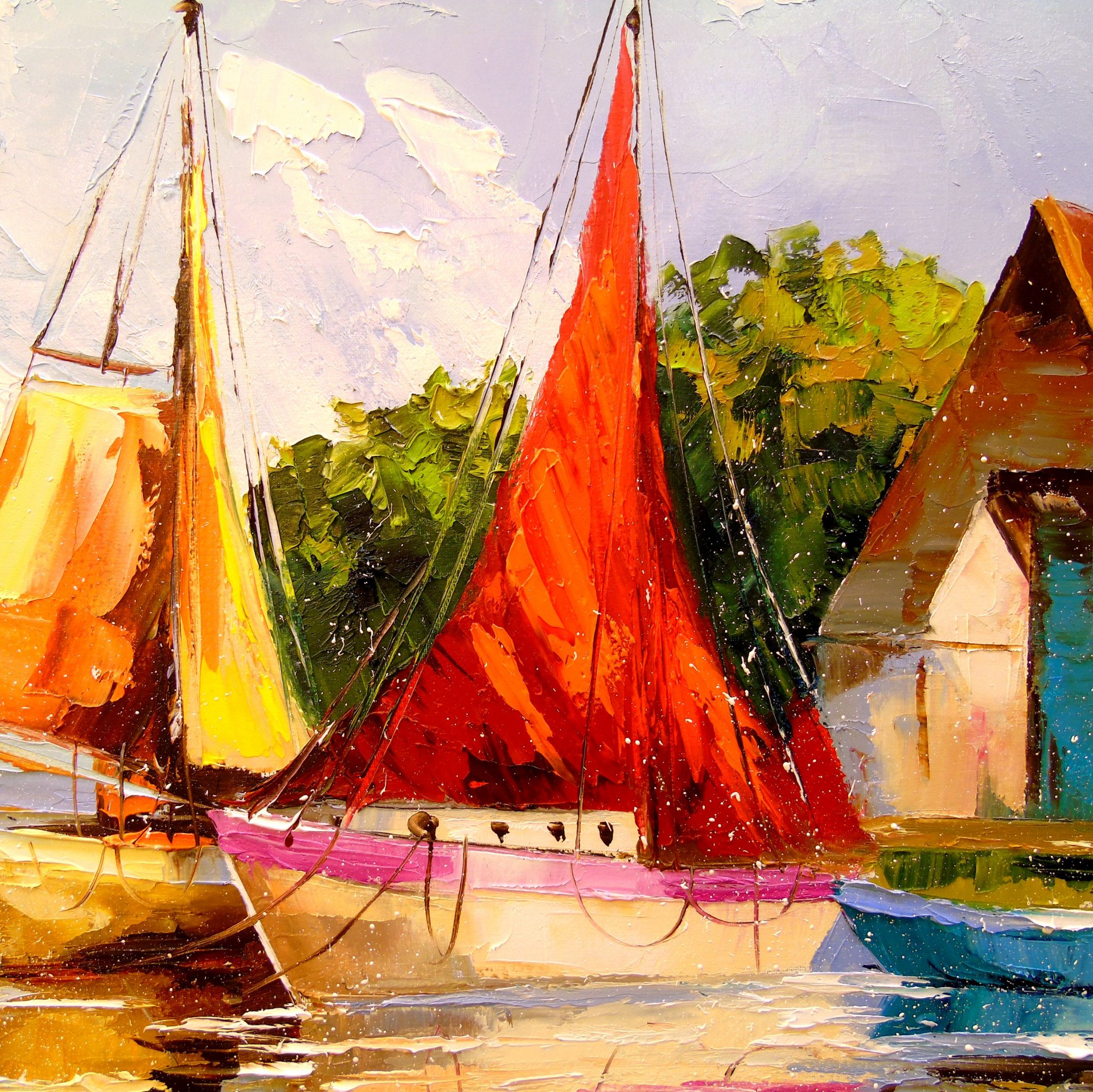 Sailboats near the shore - buy