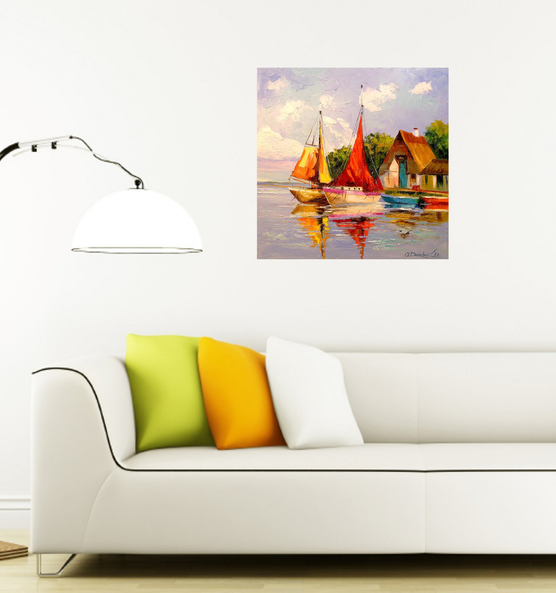 Sailboats near the shore - order