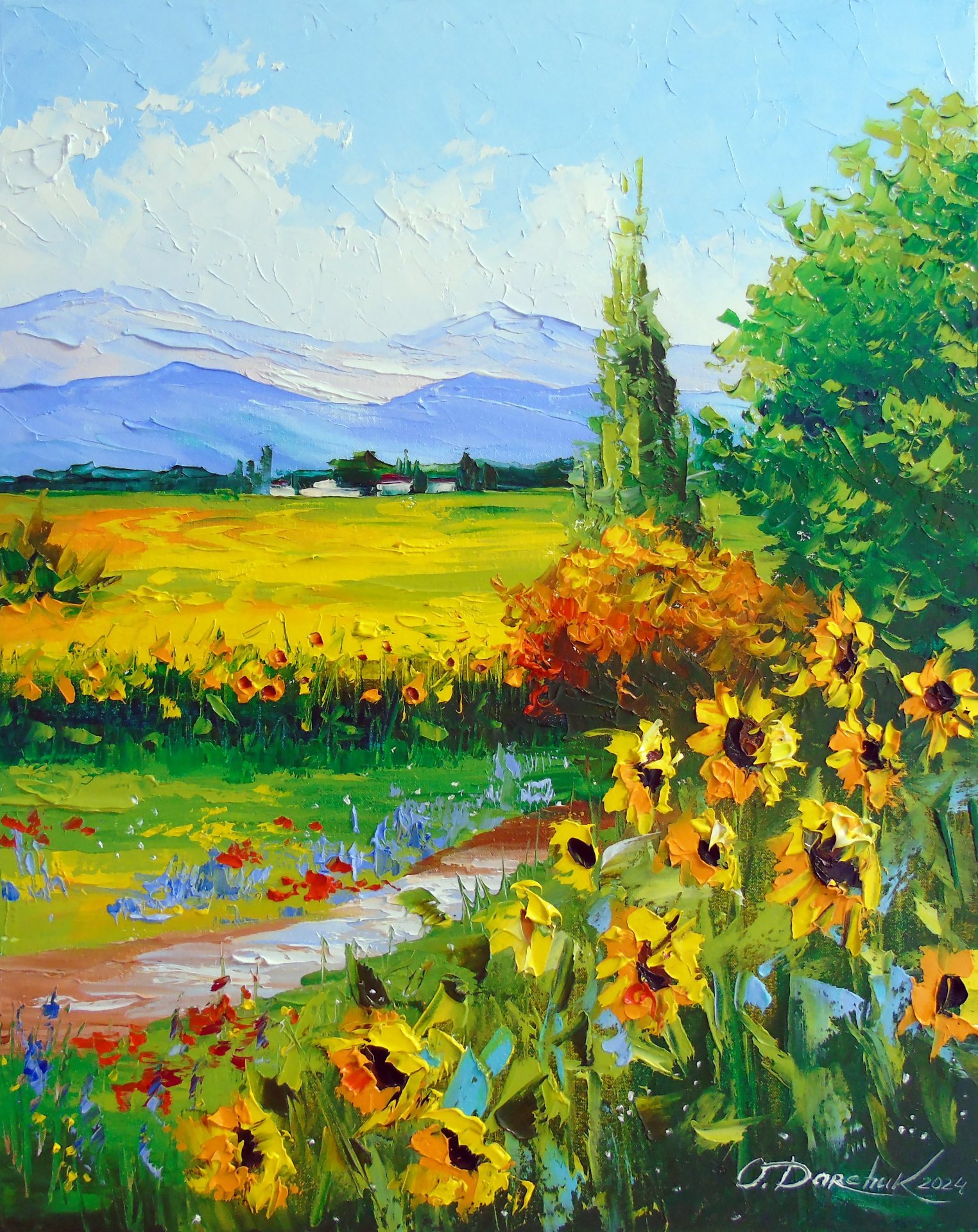 landscape-painting-summer-road
