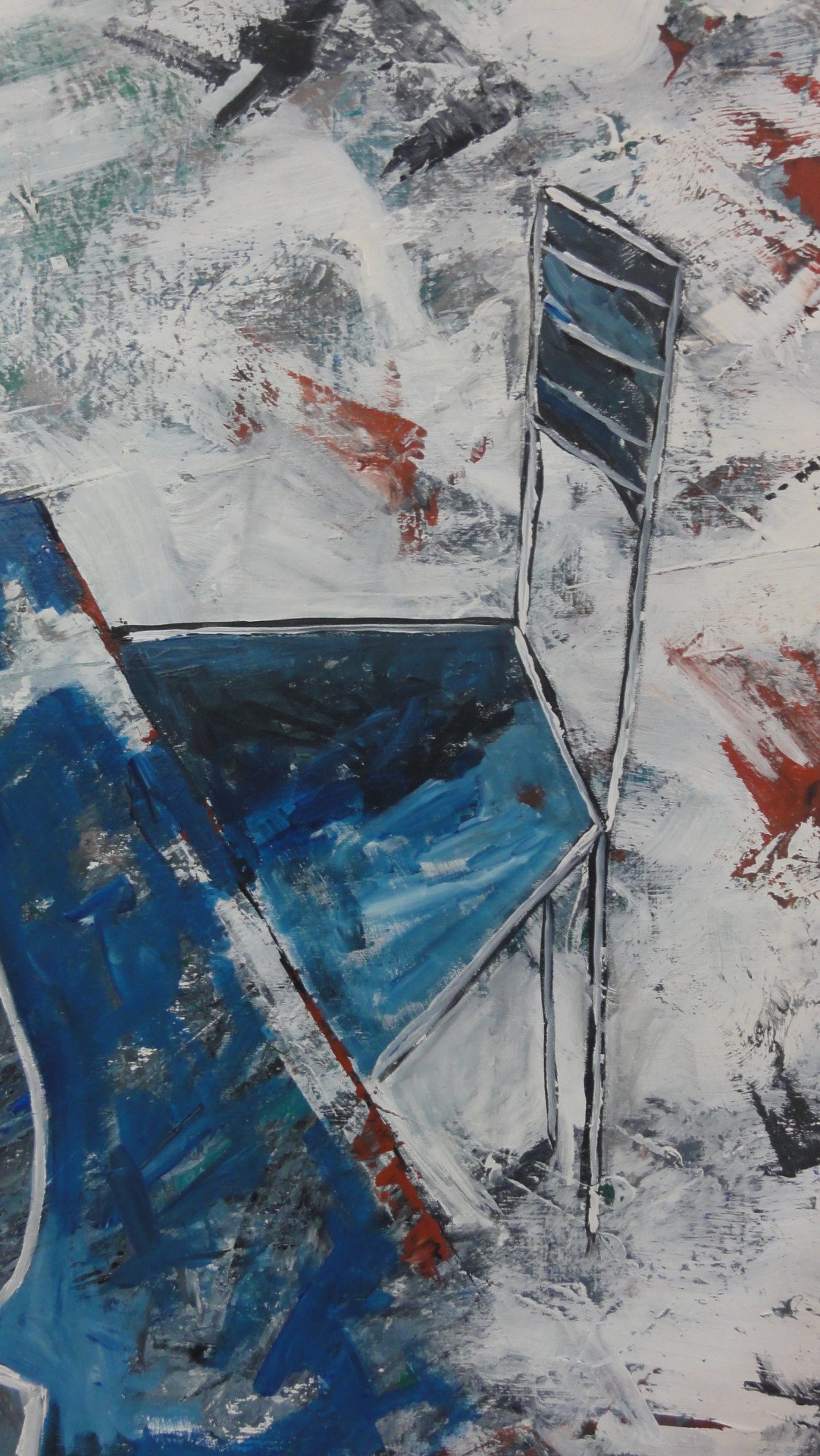 2 Boxes and a Goldfish - painting