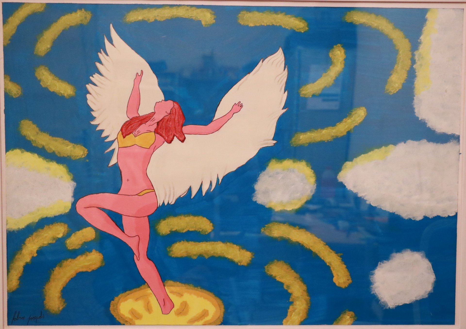 The rise of the beloved angel Painting by fabio pasquali