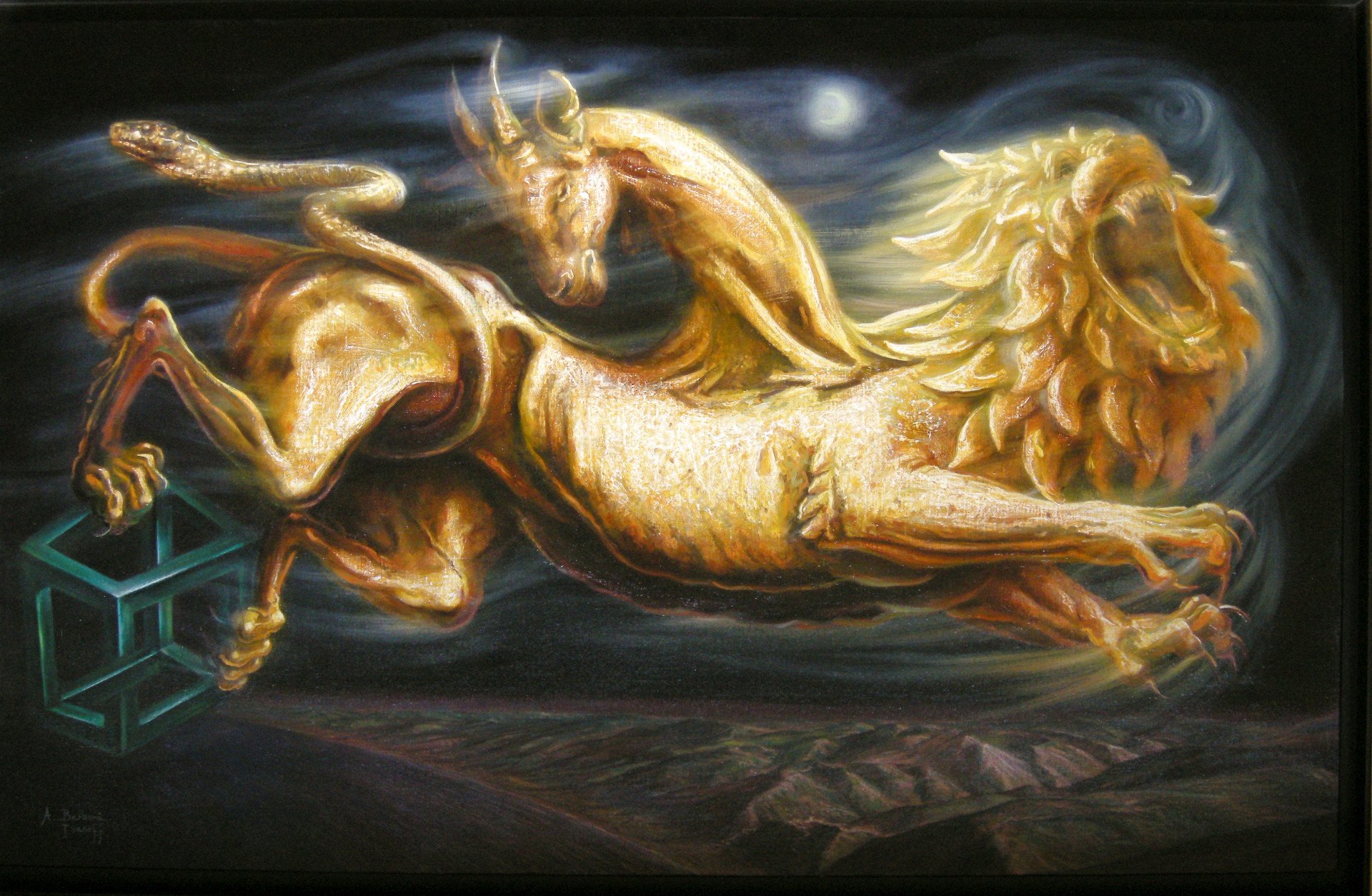 Chimera Painting by Alexandre Barbera-Ivanoff