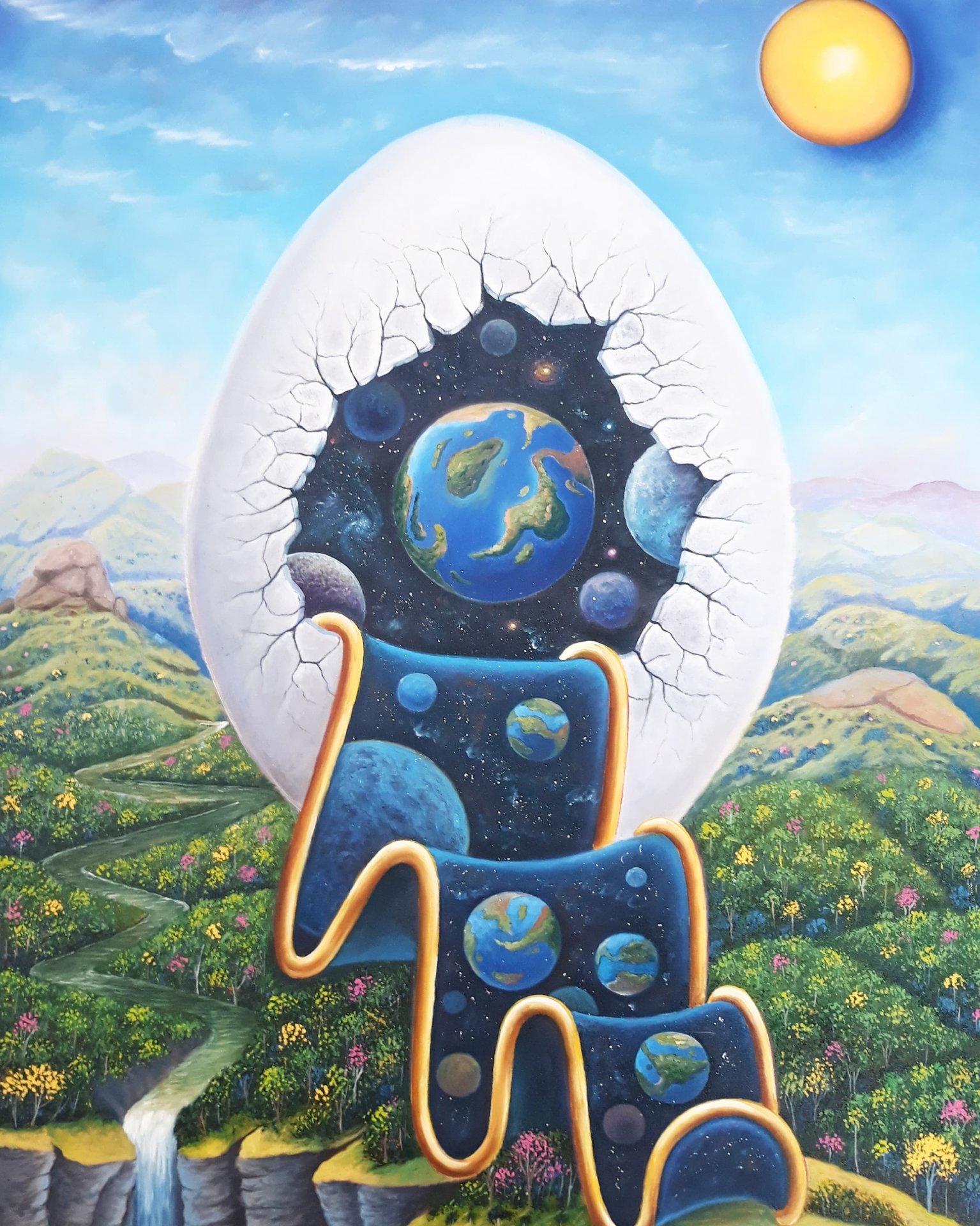 Multiverse Infinite Realities Painting by Modesto