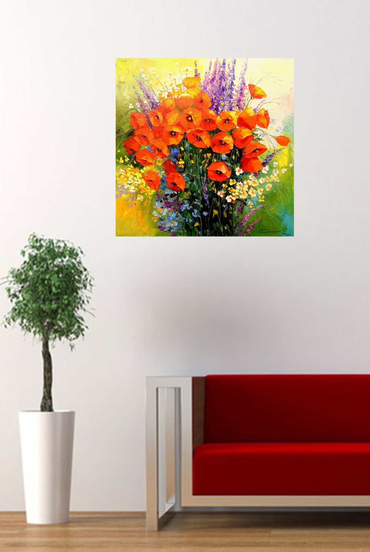 Bouquet of red poppies - order