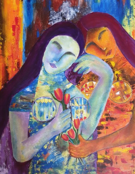 Un compagnon Peinture de Bindiya Goyal - Jose Art Gallery