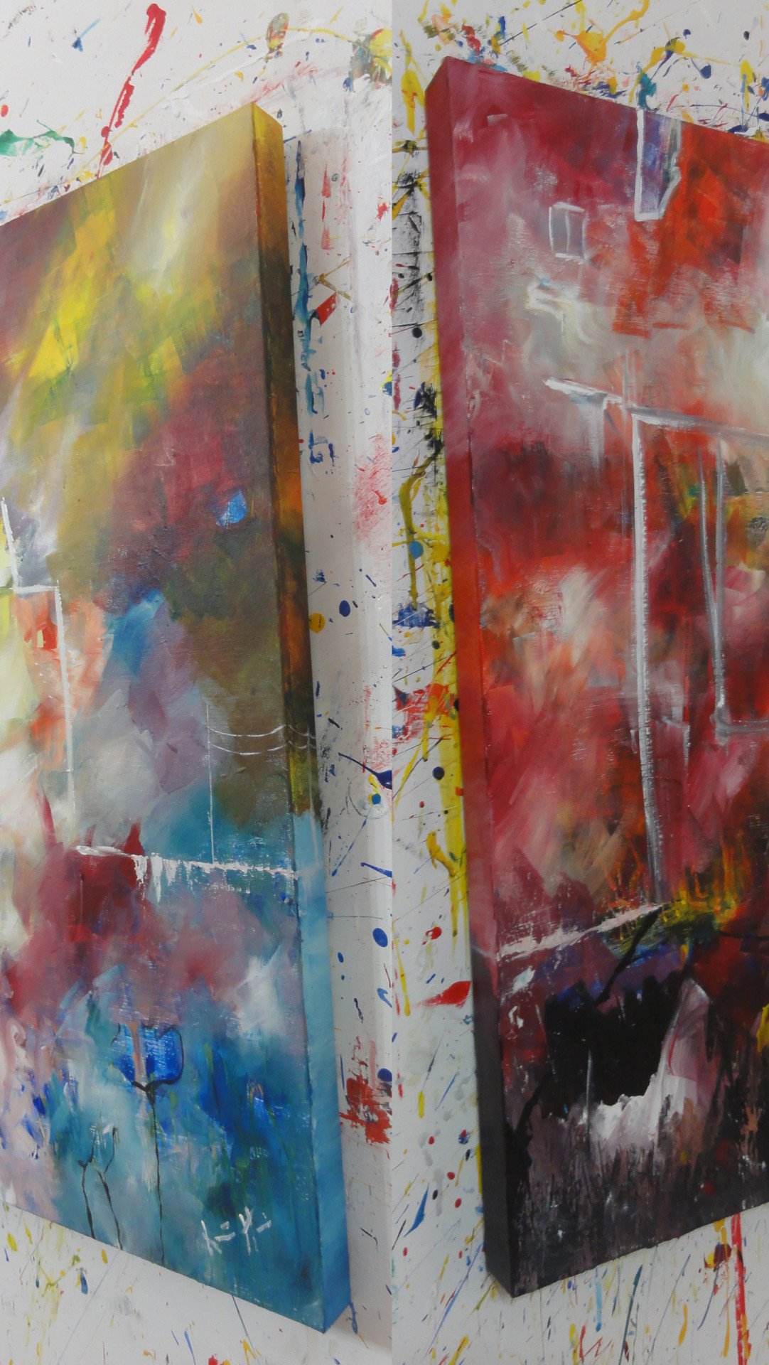 Palacio con columpio - painting