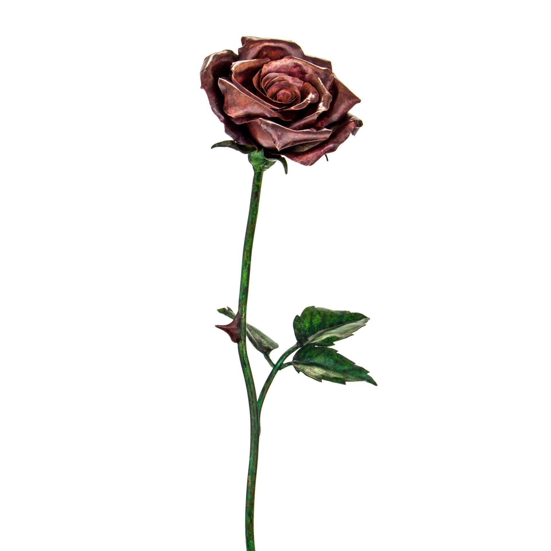 Copper Rose no. 001 - sculpture